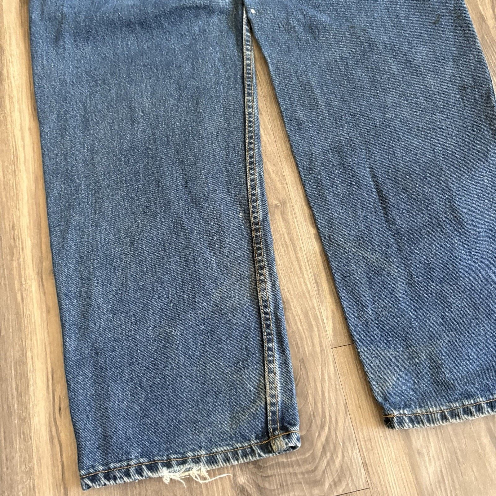 Levi's × Vintage Vintage Levis 550 Jeans 34x31 Dark Wash Red Tab Denim Size US 34 / EU 50 - 7 Thumbnail