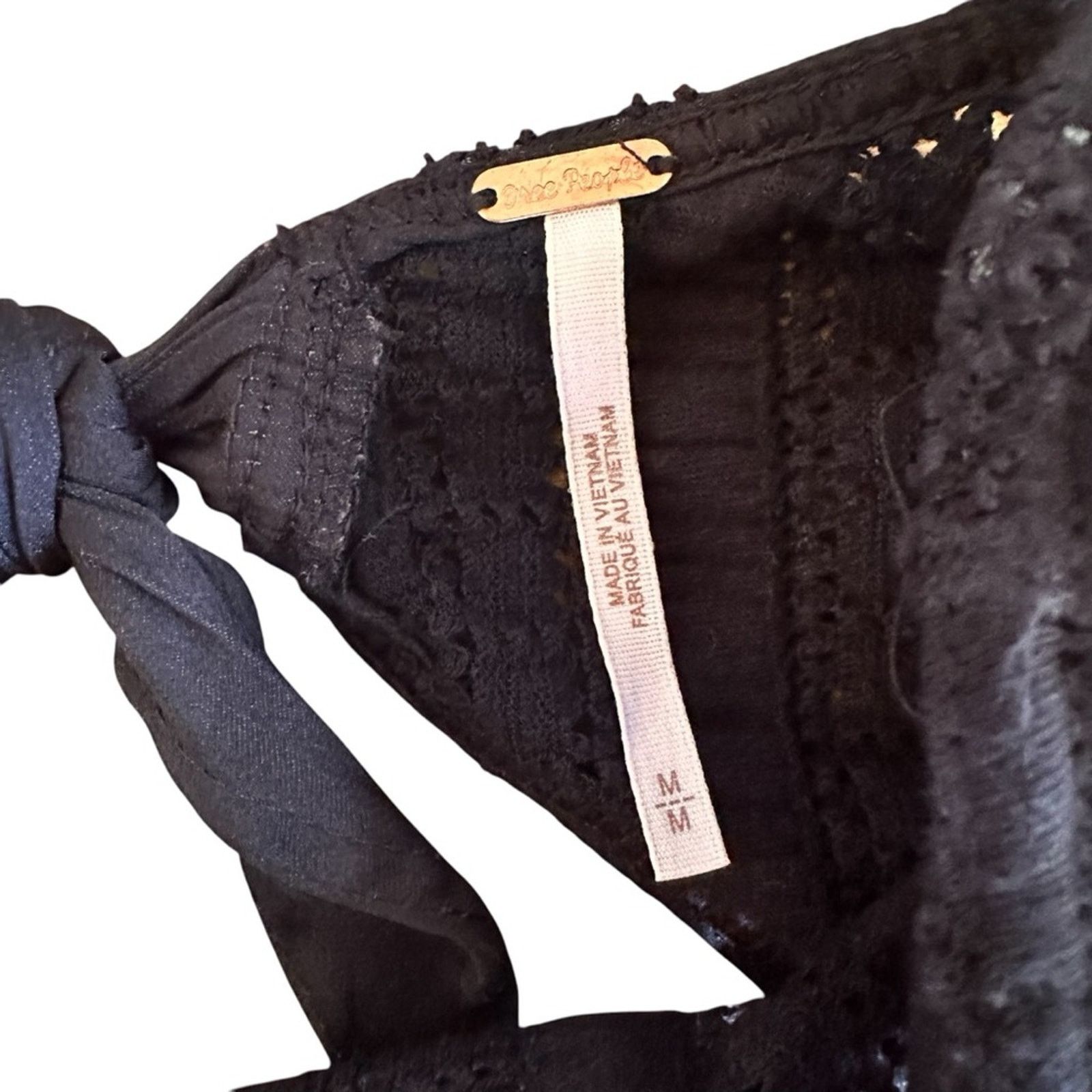 Free People Free People Star Struck Tee – Black – Size M – EUC Size M / US 6-8 / IT 42-44 - 7 Thumbnail