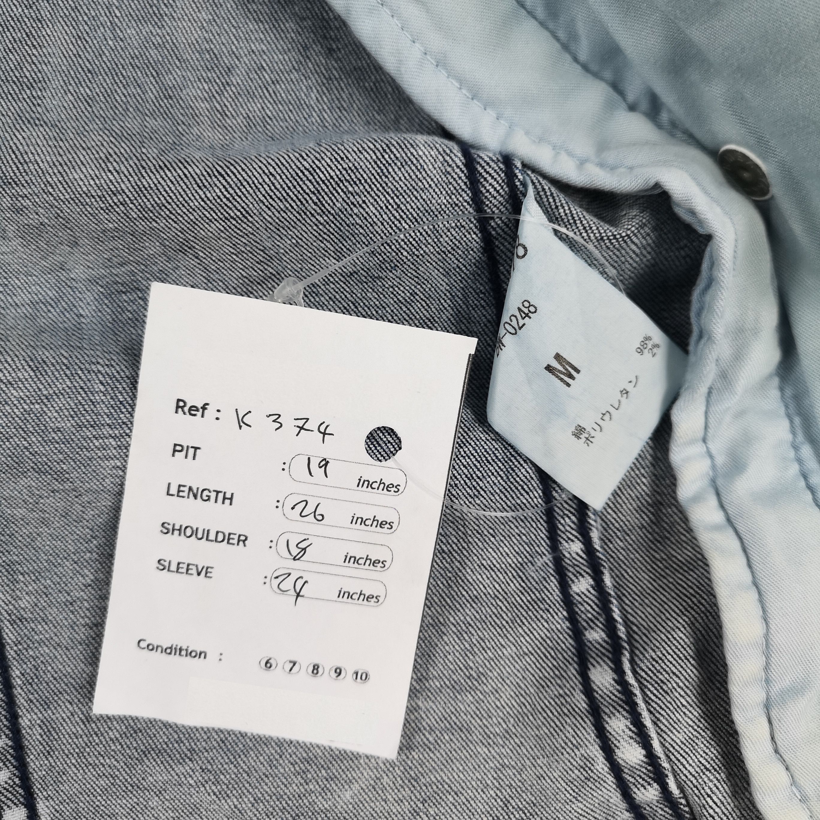 Japanese Brand Japanese Brand Blue Monster Faded Blue Denim Trucker Jacket Size US M / EU 48-50 / 2 - 7 Thumbnail