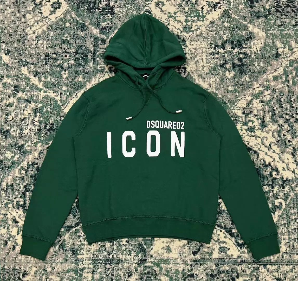 Dsquared2 Dsquared2 FW22 ICON Special Green Oversized Hoodie Size US S / EU 44-46 / 1 - 1 Thumbnail