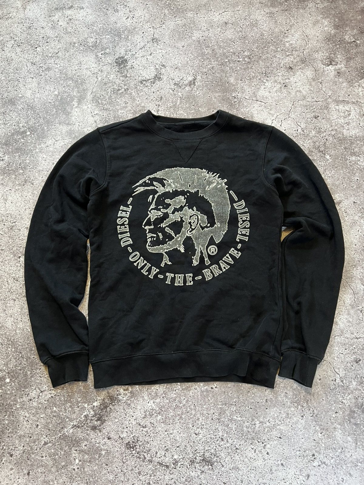 Diesel Y2K Vintage Diesel Sweatshirt Big Logo Pullover Punk Head Size US S / EU 44-46 / 1 - 2 Thumbnail