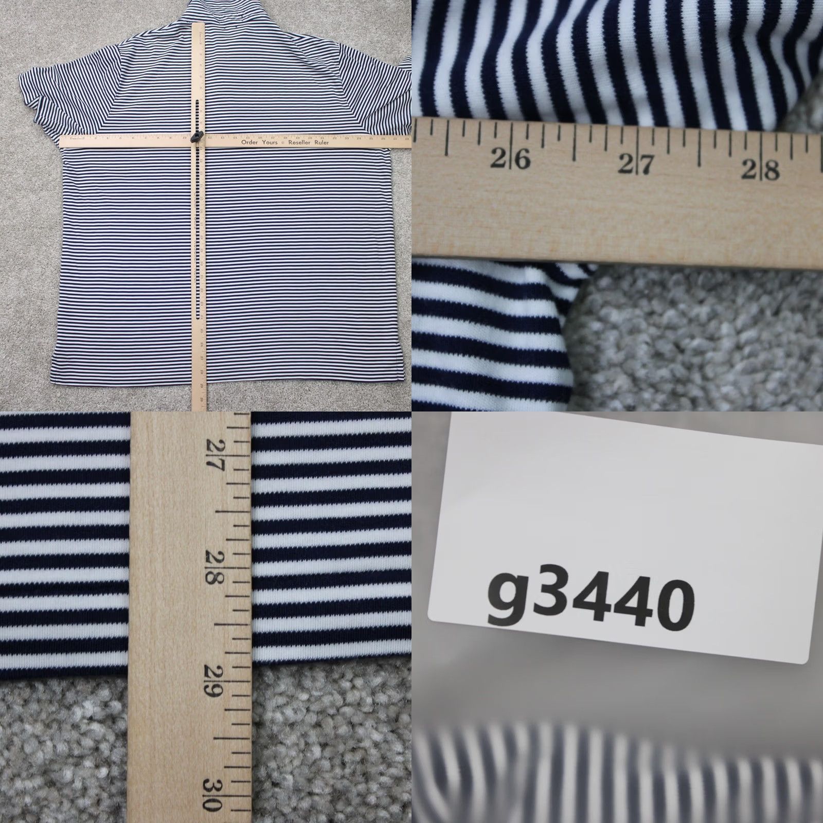 Polo Ralph Lauren Polo Ralph Lauren Shirt Mens XL Black/White Classic Fit Cotton S/S Polo by Ralph Lauren Shirt, Regular, Logo, Preppy (Vintage: No) Size US XL / EU 56 / 4 - 9 Thumbnail