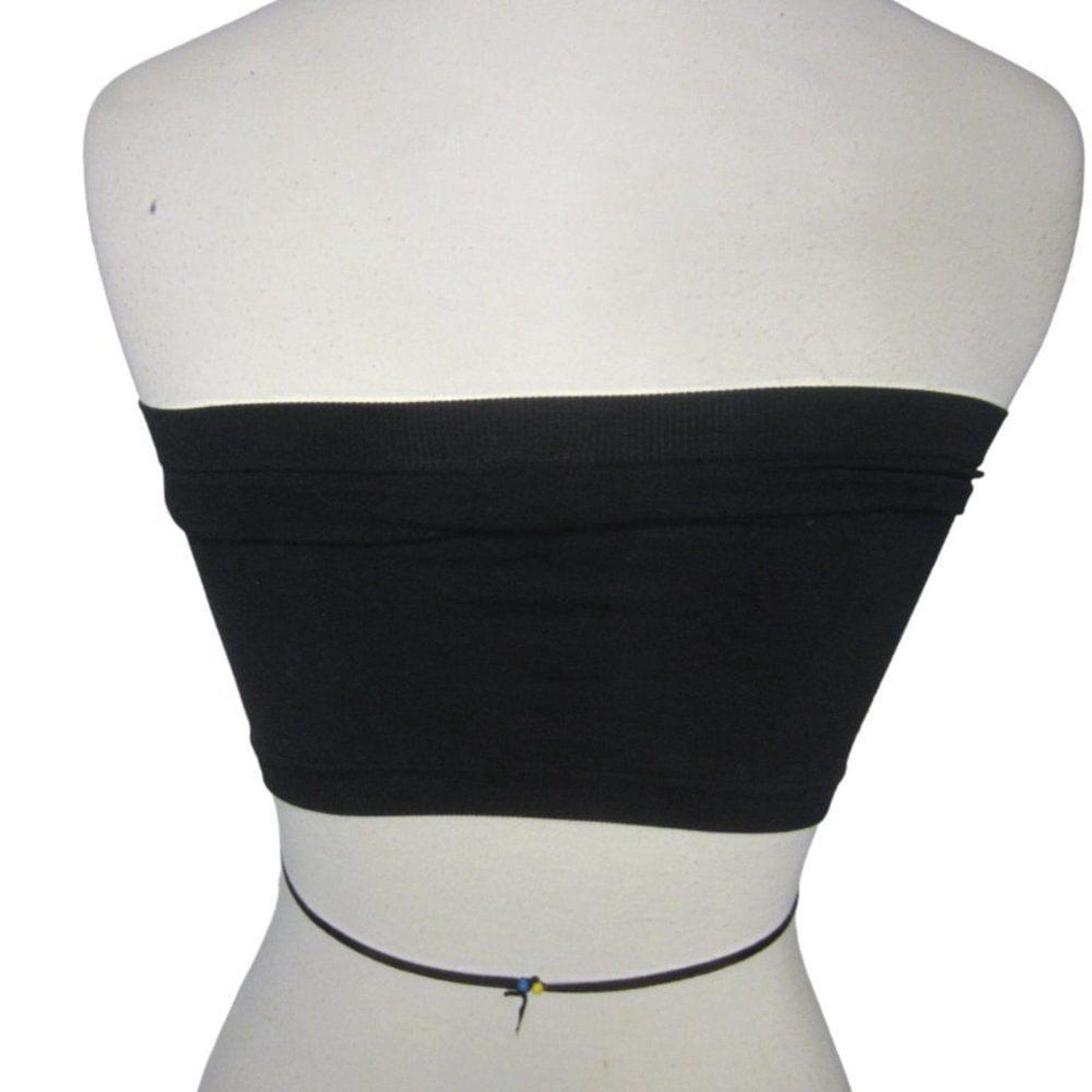 Other Black Strapless Bandeau Tube Top Seamless Stretch Basic Size ONE SIZE - 8 Thumbnail