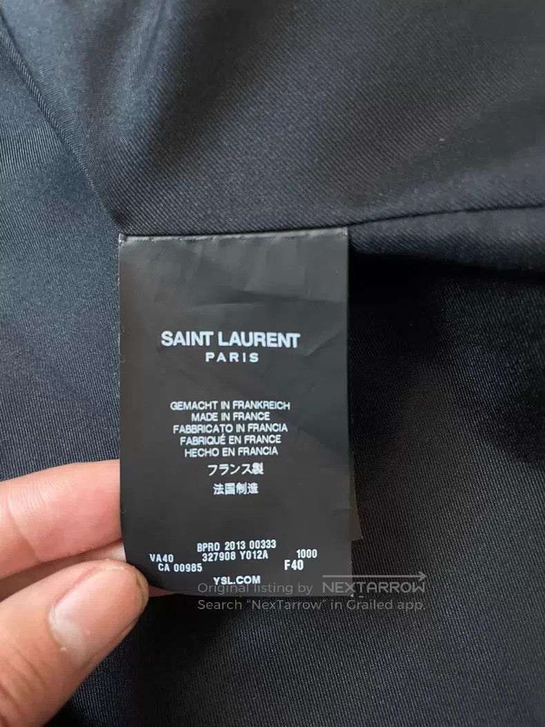 Saint Laurent Paris Saint Laurent Paris Black Scale Open Cardigan Size S / US 4 / IT 40 - 6 Thumbnail
