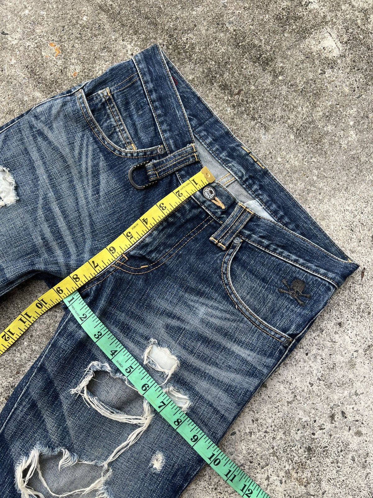 Japanese Brand 💥Japanese Brand Roen Distress Punk Jean Very Rare Size US 30 / EU 46 - 5 Thumbnail