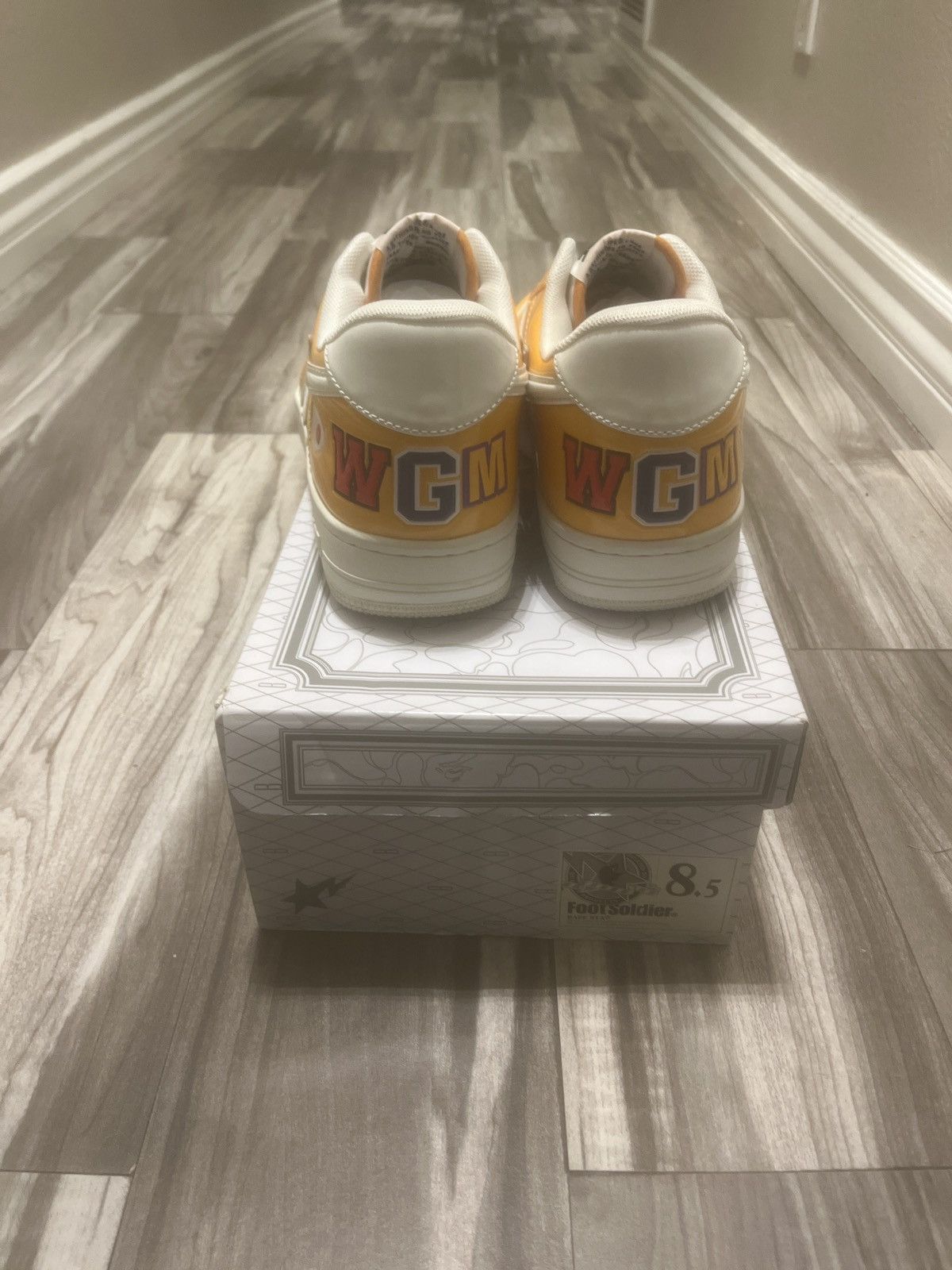 Bape Orange Shark face BAPE STA Size US 8.5 / EU 41-42 - 4 Thumbnail