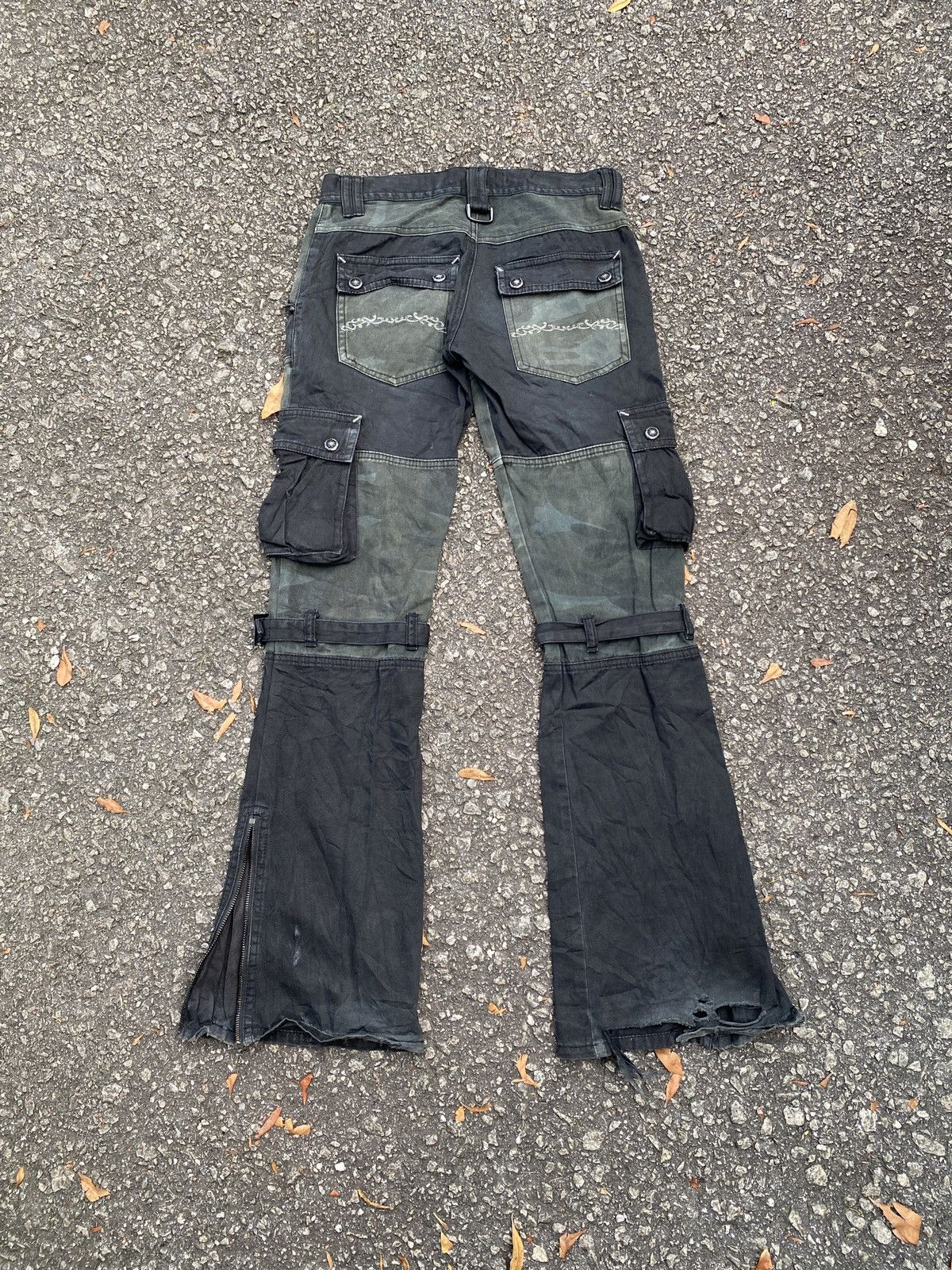 Japanese Brand Midas Japan Bondage Cargo Flare Pant Size US 29 - 4 Thumbnail