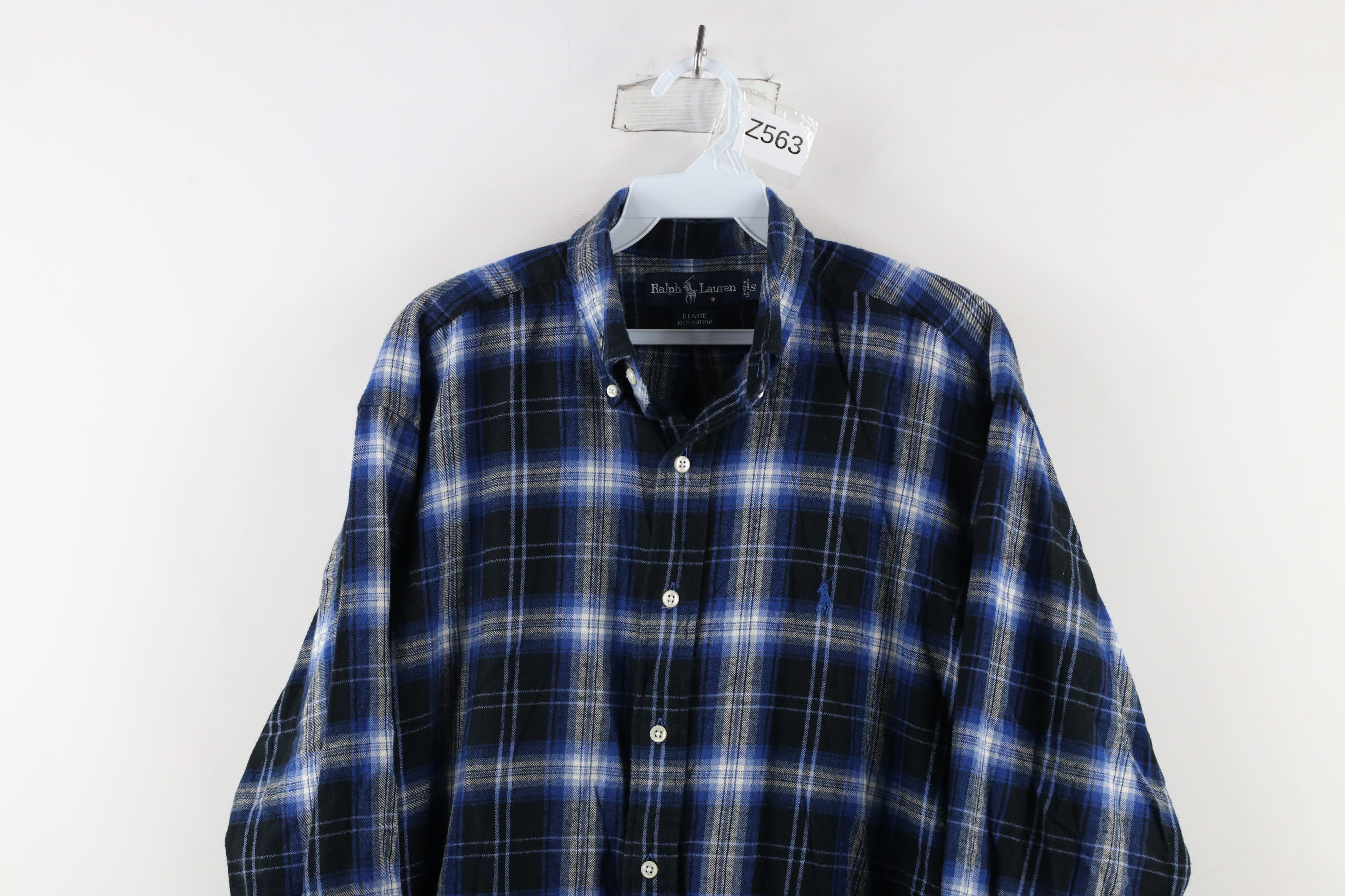 Polo Ralph Lauren Vintage 90s Ralph Lauren Flannel Collared Button Down Shirt Size US S / EU 44-46 / 1 - 2 Thumbnail