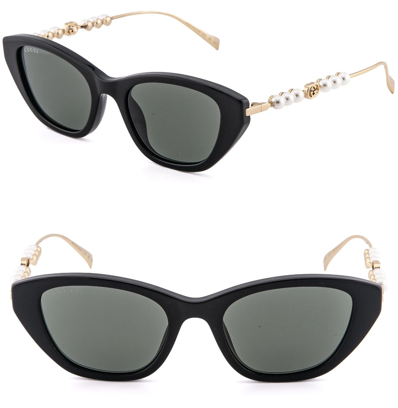 Gucci GUCCI GG1968S Gold Black 1968 GG Fashion Sunglasses 001 Size ONE SIZE - 1 Thumbnail