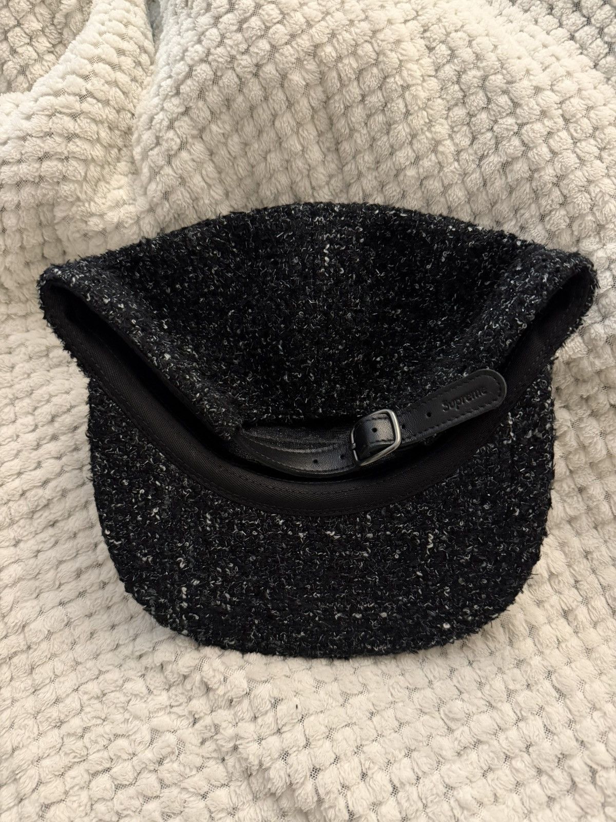 Supreme Bouclé Camp Cap - Black & White Size ONE SIZE - 2 Thumbnail