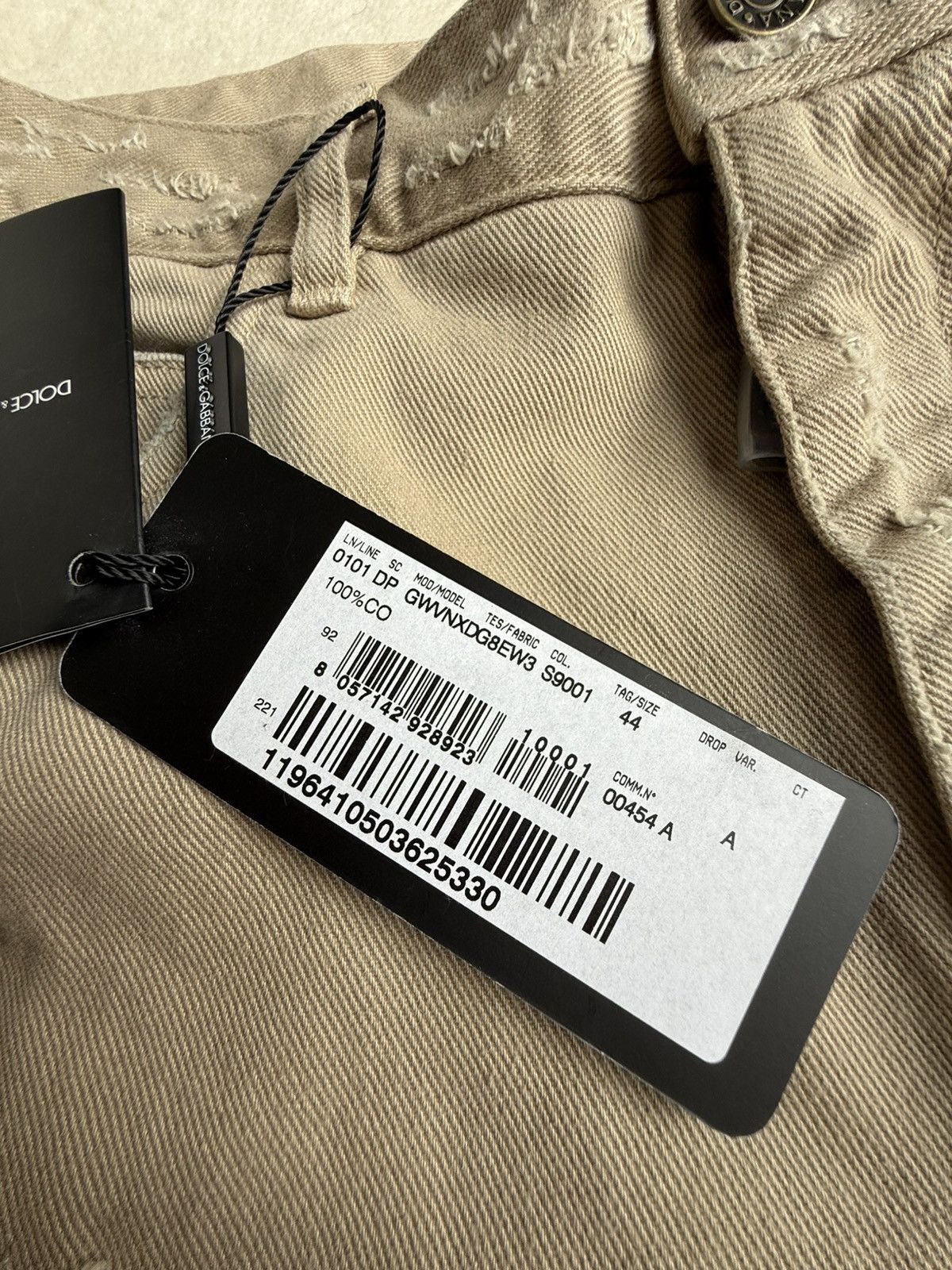Dolce & Gabbana Dolce & Gabbana D&G destroyed ripped khaki baggy jeans pants Size US 30 / EU 46 - 21 Thumbnail