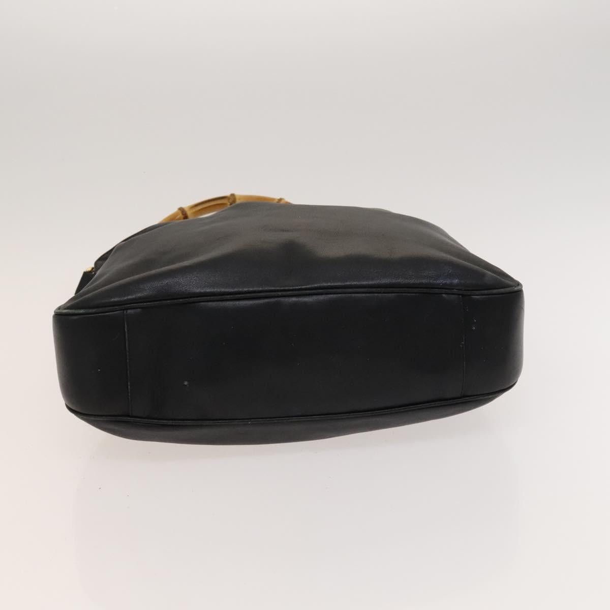 Gucci GUCCI Bamboo Handbag Leather Black Gold 001 1781 001 1781 Size ONE SIZE - 9 Thumbnail
