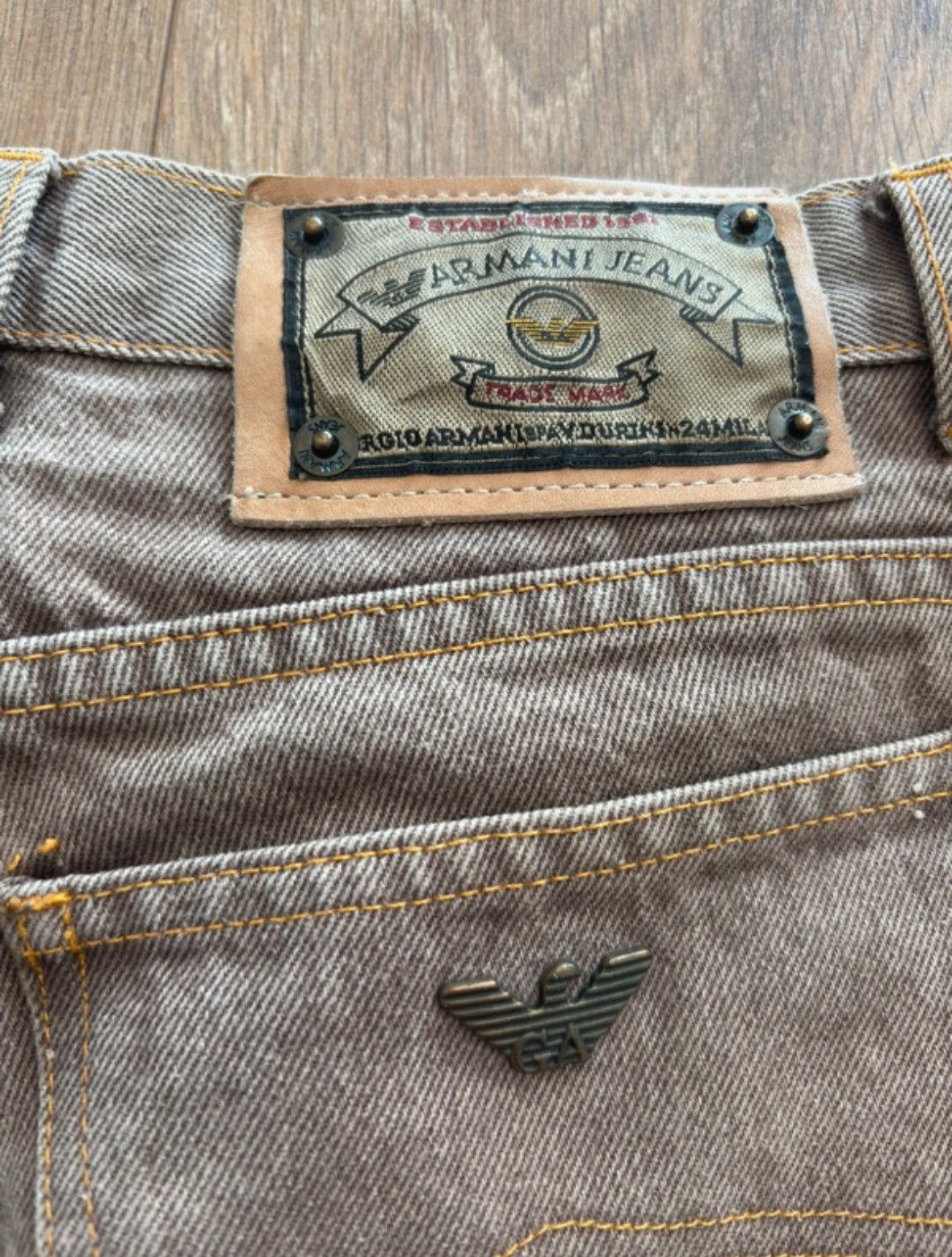 Giorgio Armani Giorgio Armani jeans simint vintage Size 31" - 4 Thumbnail