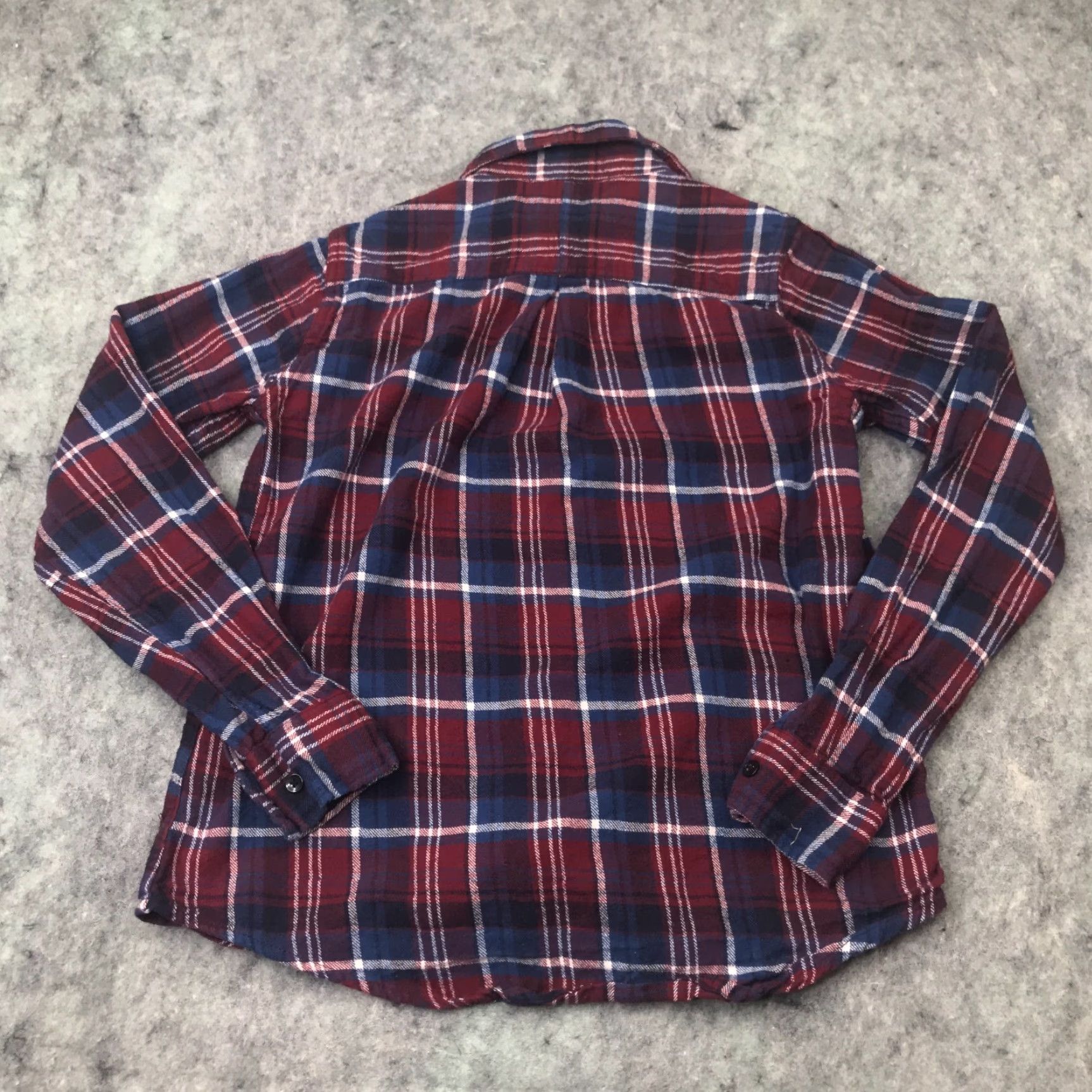 Vintage ALPINE LAKES Women's Button-Up Shirt Medium Red Plaid Cotton Flannel Long Sleeve Casual Size M / US 6-8 / IT 42-44 - 6 Thumbnail