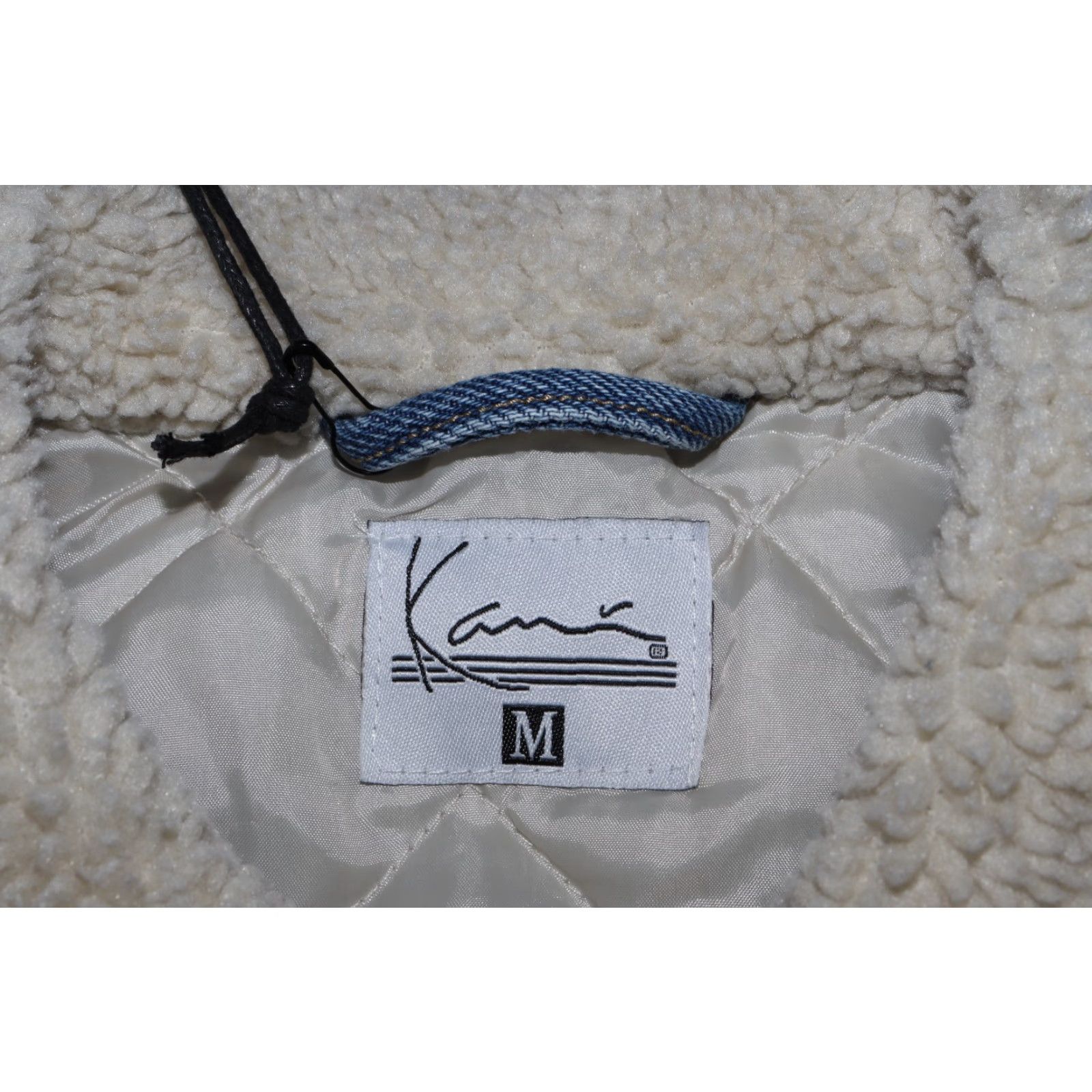 Karl Kani KARL KANI Jacket Denim Sherpa KM224-062-1 KK OLD ENGLISH Denim Jacket SHERPA UNISEX MEDIUM MENS Size US M / EU 48-50 / 2 - 3 Thumbnail