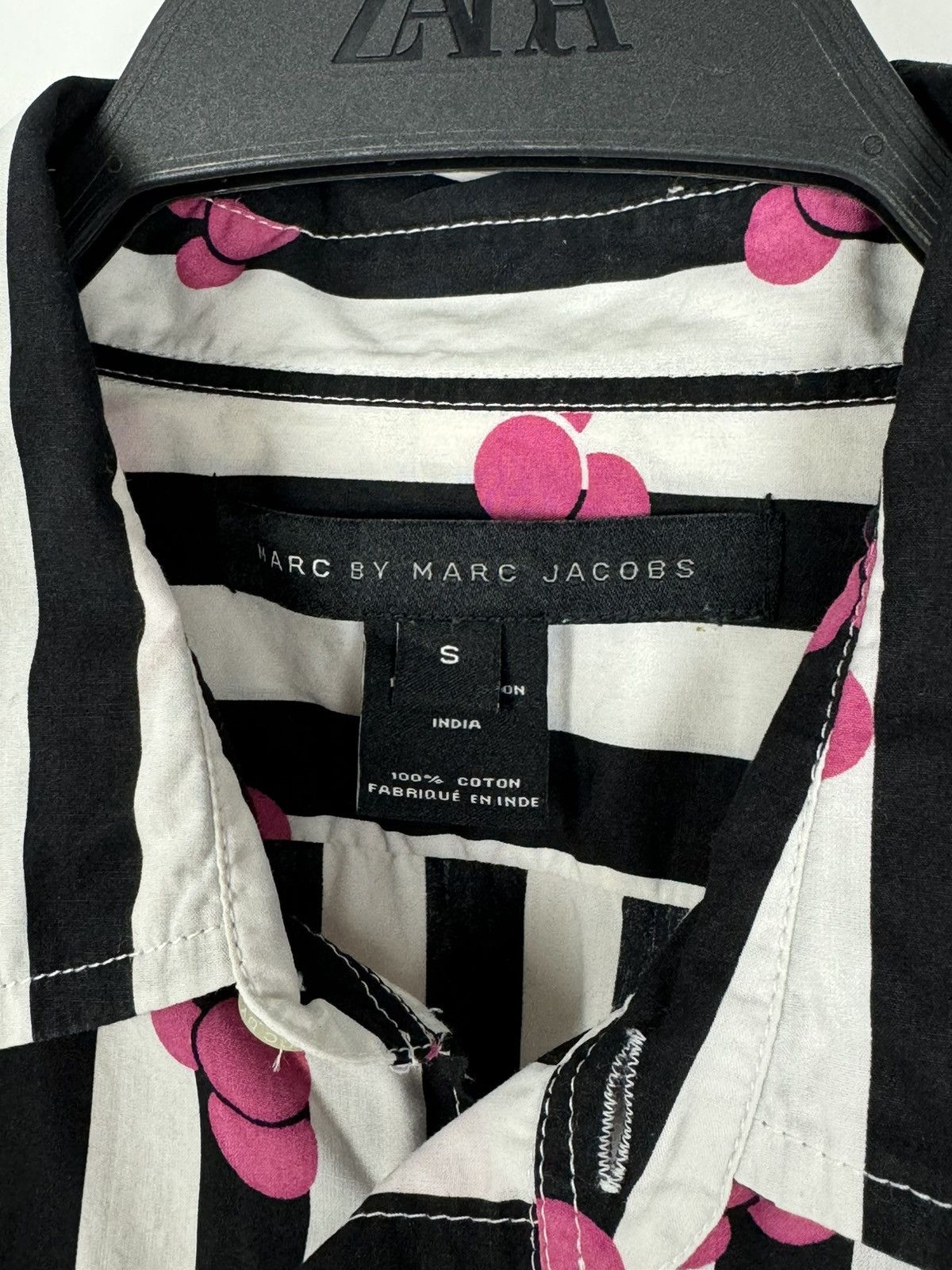Marc by Marc Jacobs Marc by Marc Jacobs Striped Cherry Buttons Up Shirt Size US S / EU 44-46 / 1 - 4 Thumbnail