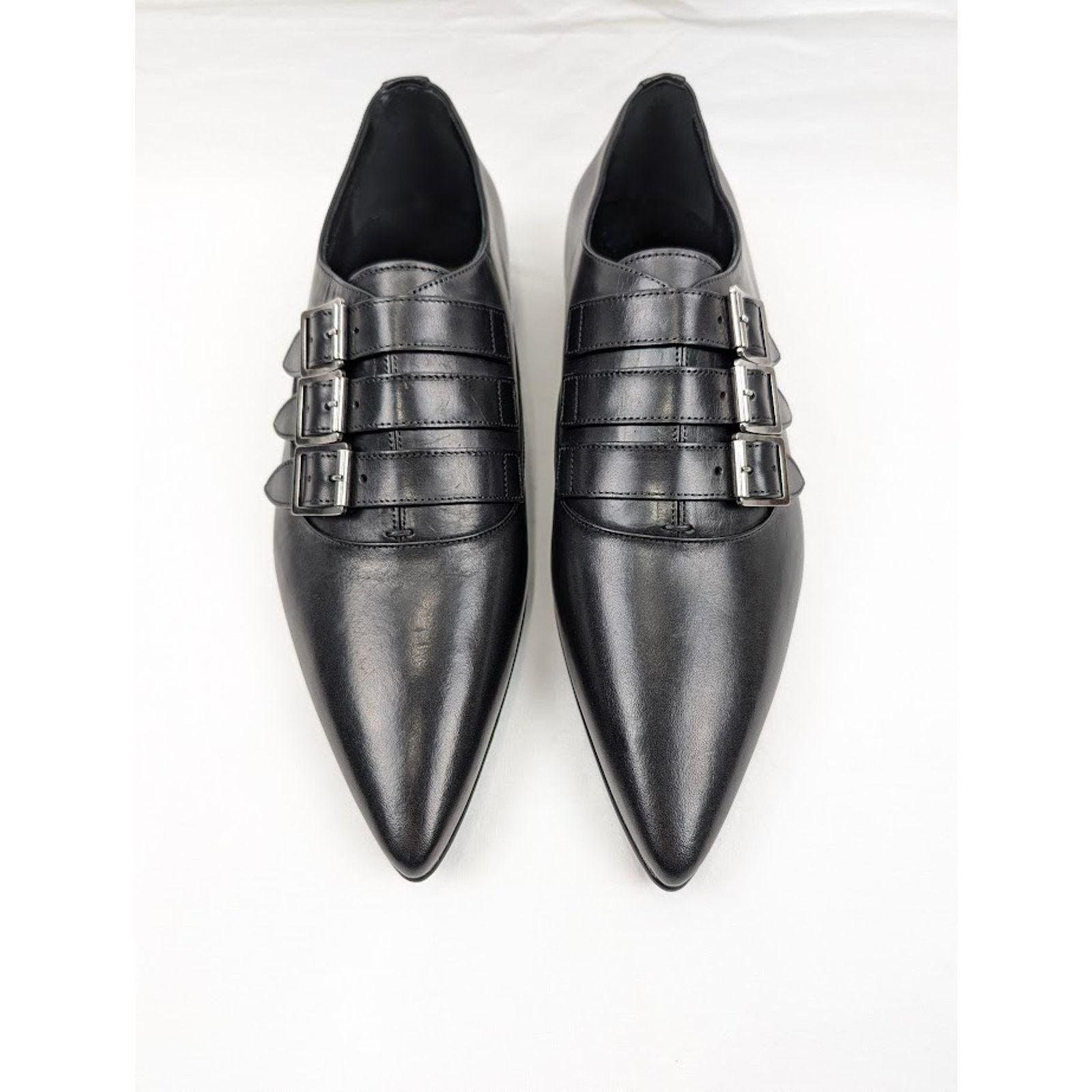 Saint Laurent Paris o1rshd1 Q:2 / Levine 15 Derby Shoes in Nero Size US 9 / EU 42 - 14 Thumbnail