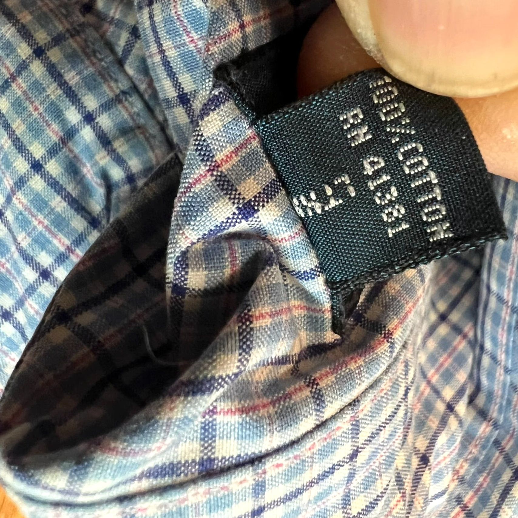 Ralph Lauren Ralph Lauren Classic Fit Button-Down Shirt Mens L Blue Short Sleeve Check 52 Chest Embroidered Polo Ralph Lauren Big Pony Menswear Size US L / EU 52-54 / 3 - 7 Thumbnail