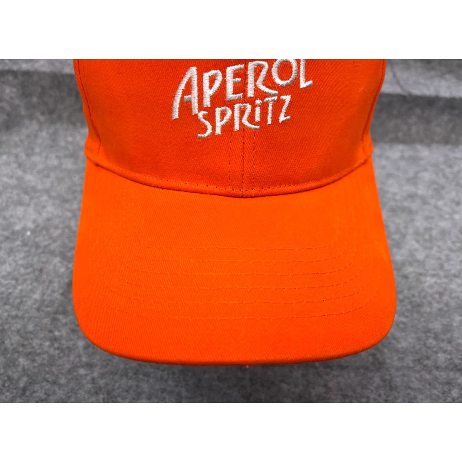 Vintage Aperol Spritz Hat Adult One Size Orange Cotton Polyester Cocktail Mens Size ONE SIZE - 3 Thumbnail