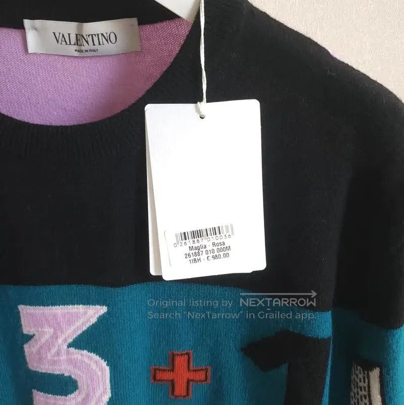 Valentino Valentino Color Block Wool Sweater for Women . Size M / US 6-8 / IT 42-44 - 4 Thumbnail