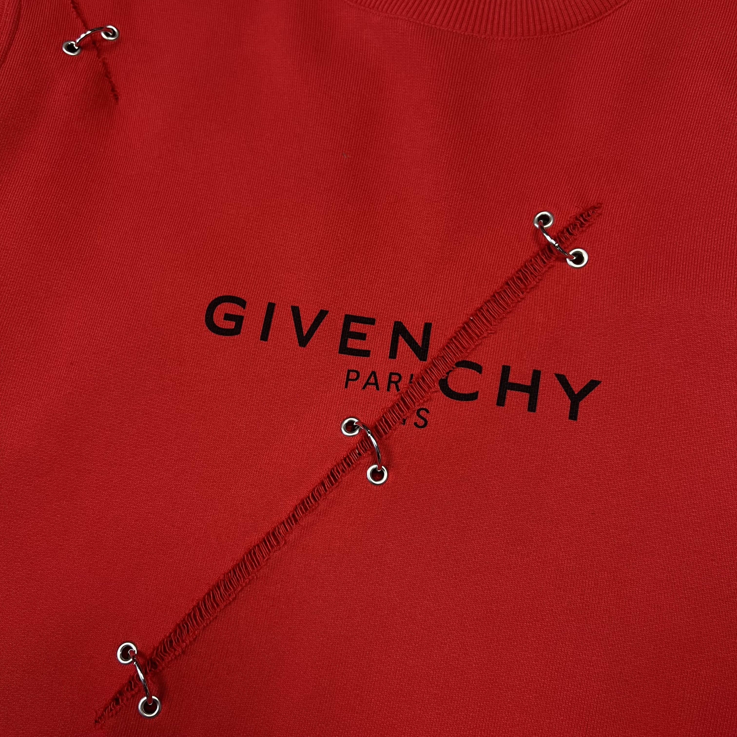 Givenchy Givenchy Trompe-L'œil Ring Logo Print Sweatshirt Size US XS / EU 42 / 0 - 3 Thumbnail