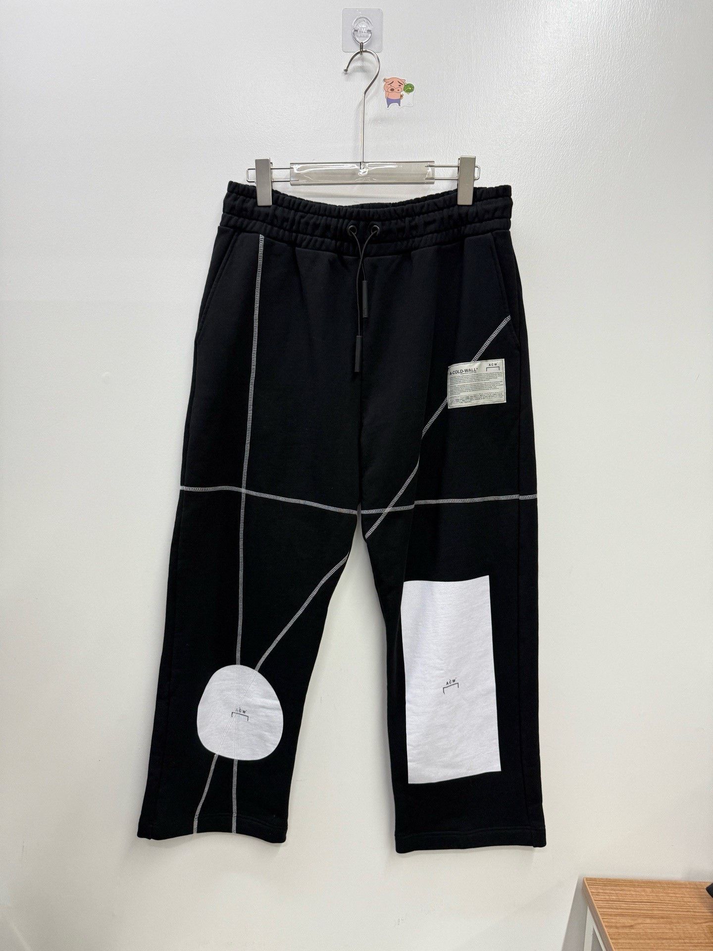 Other Printed Black Casual Pants XL Men Size US 36 / EU 52 - 1 Thumbnail