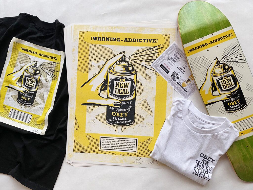 Obey OBEY x NEW DEAL Tee Sz S Size US S / EU 44-46 / 1 - 3 Thumbnail