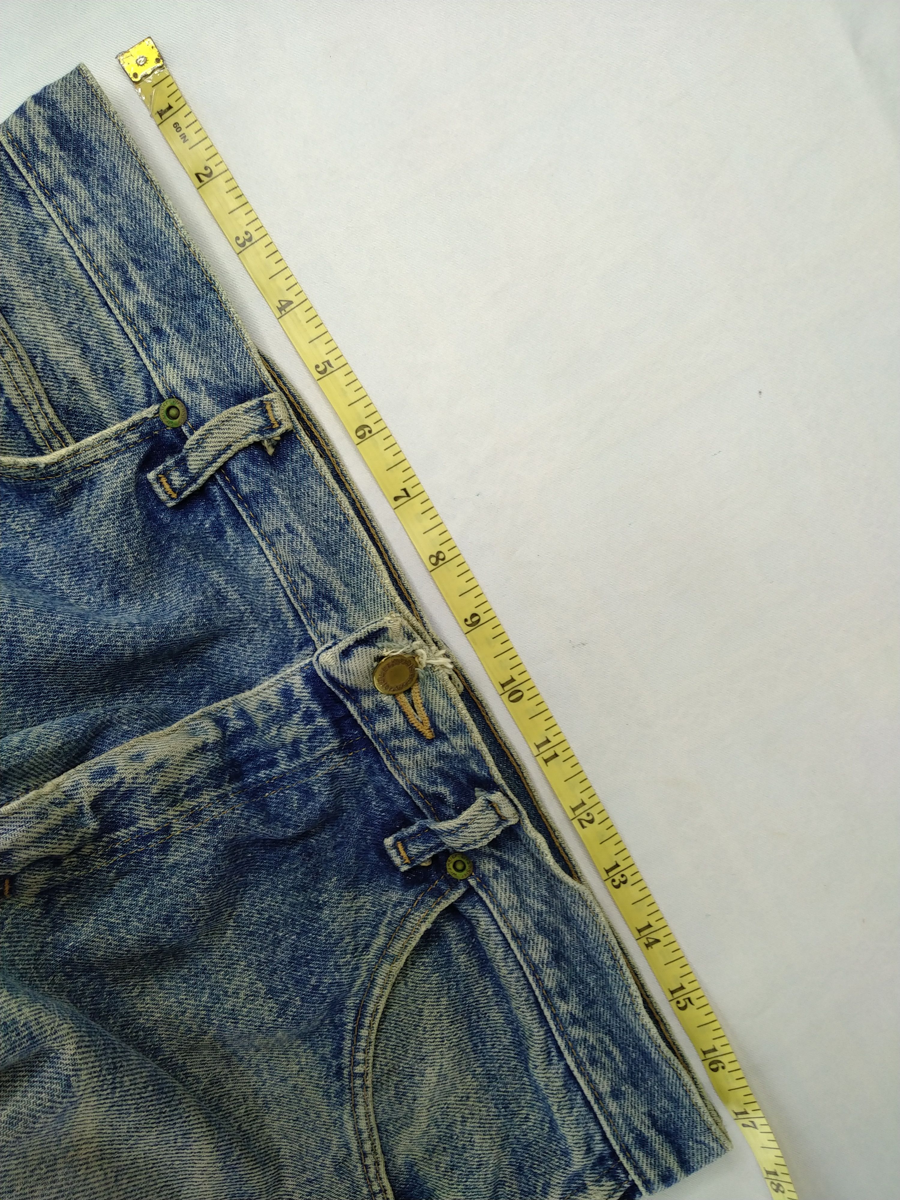Wrangler Dirty Blue Wrangler Distressed Denim 34x28 -JN472 Size US 34 / EU 50 - 5 Thumbnail