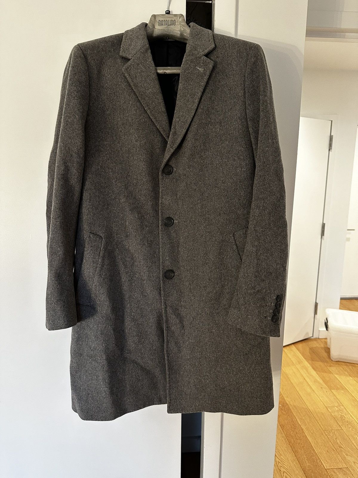 Saks Fifth Avenue Saks 5th Ave Coat — Charcoal — Wool — 40/50R Size US M / EU 48-50 / 2 - 2 Thumbnail