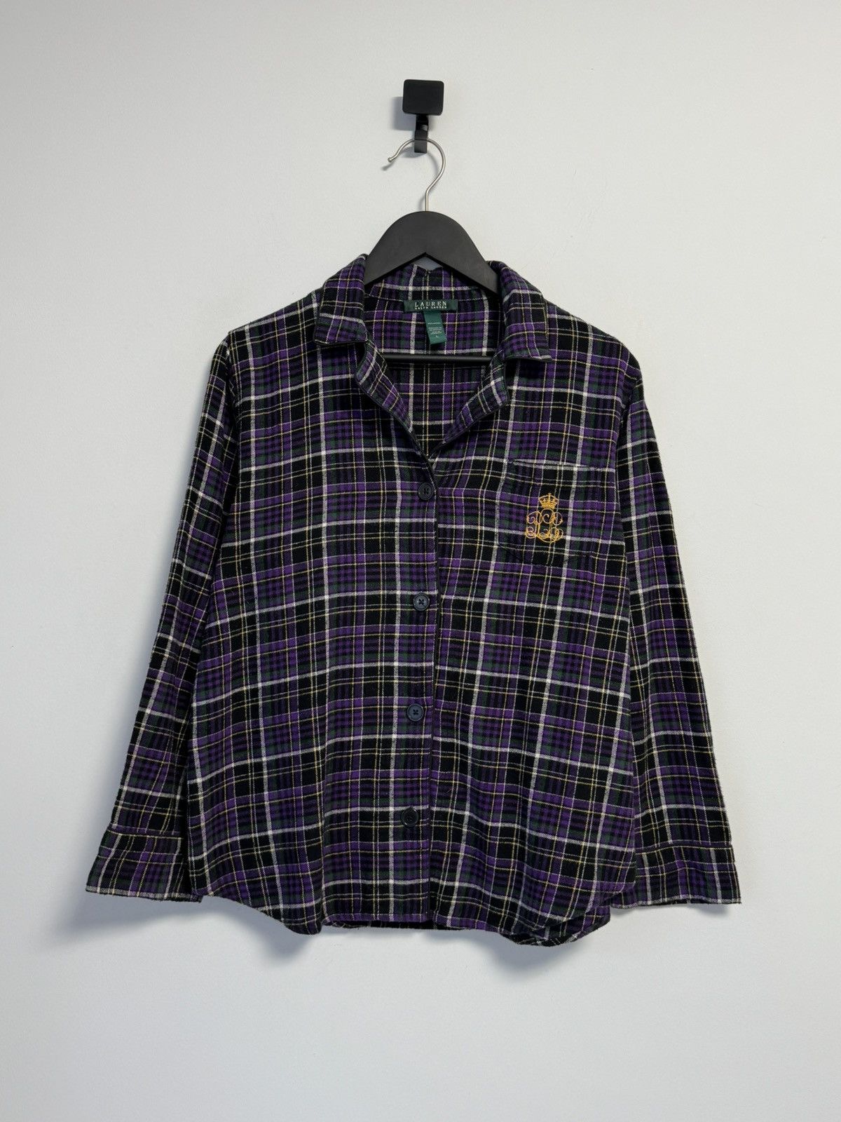 Ralph Lauren Lauren Ralph Lauren Long-Sleeve Notched-Collar Pajama Size L / US 10 / IT 46 - 1 Thumbnail