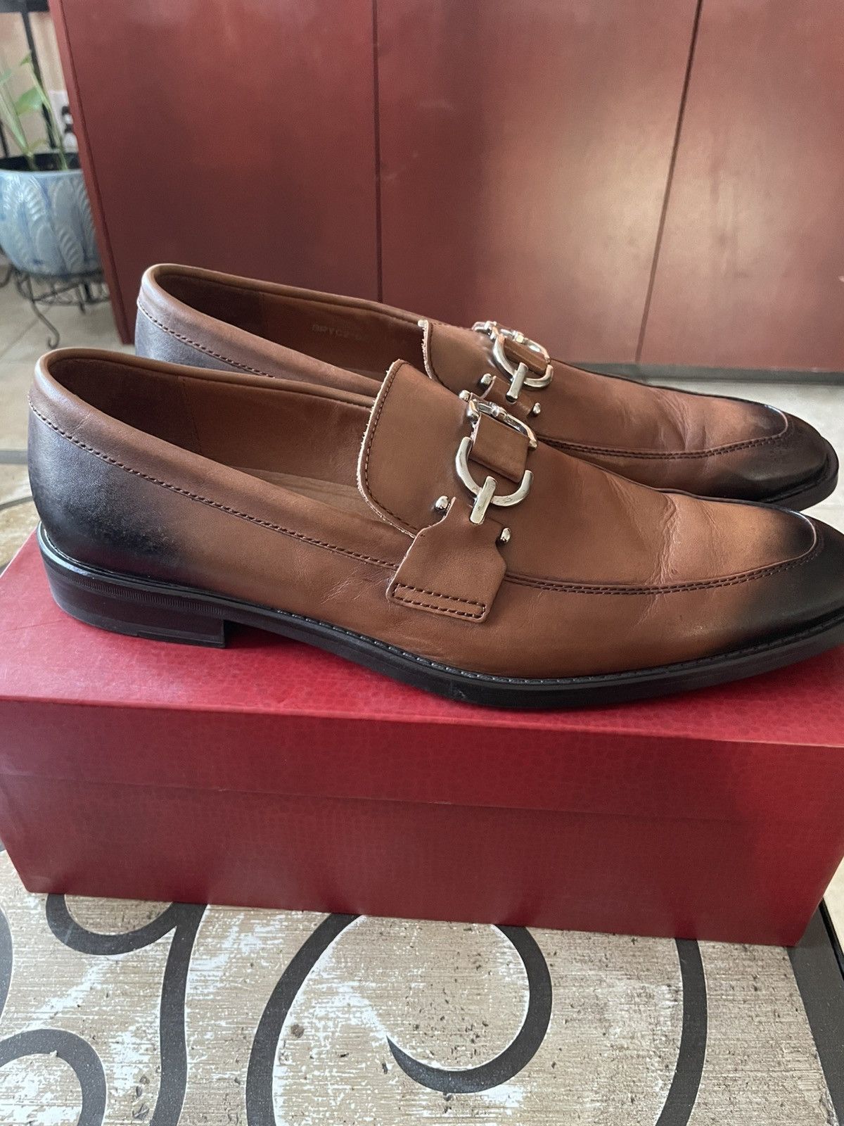 Donald Pliner Bryc2 Saddle Baby Calf slip on loafers Size US 10 / EU 43 - 11 Thumbnail
