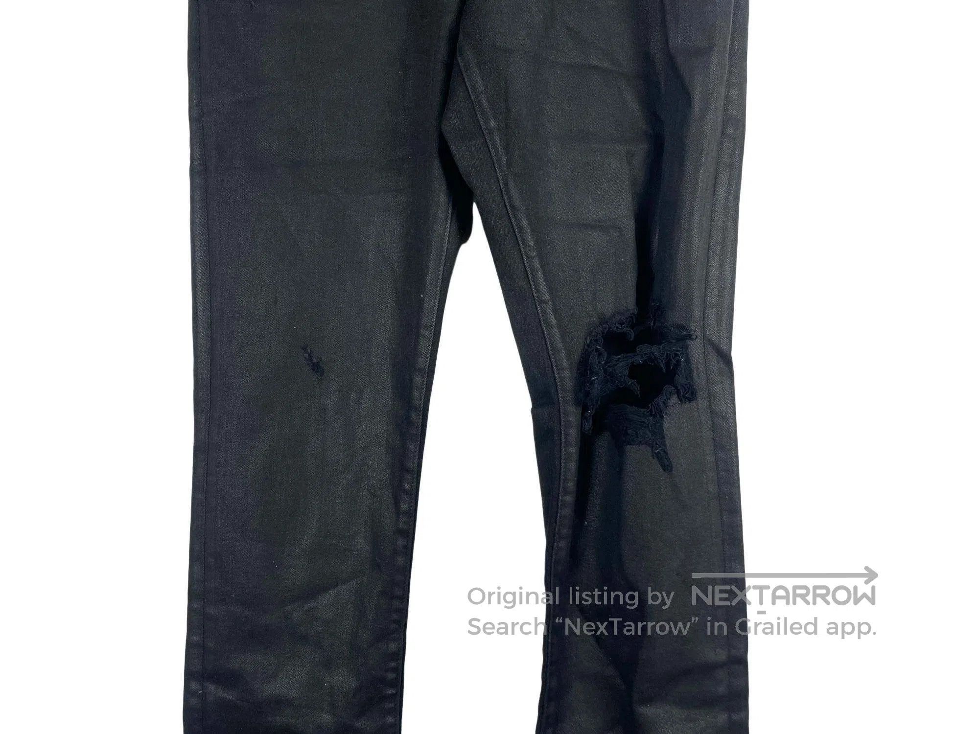 Amiri Amiri size S Wax Knee Destroyed Jeans Size US 27 - 4 Thumbnail