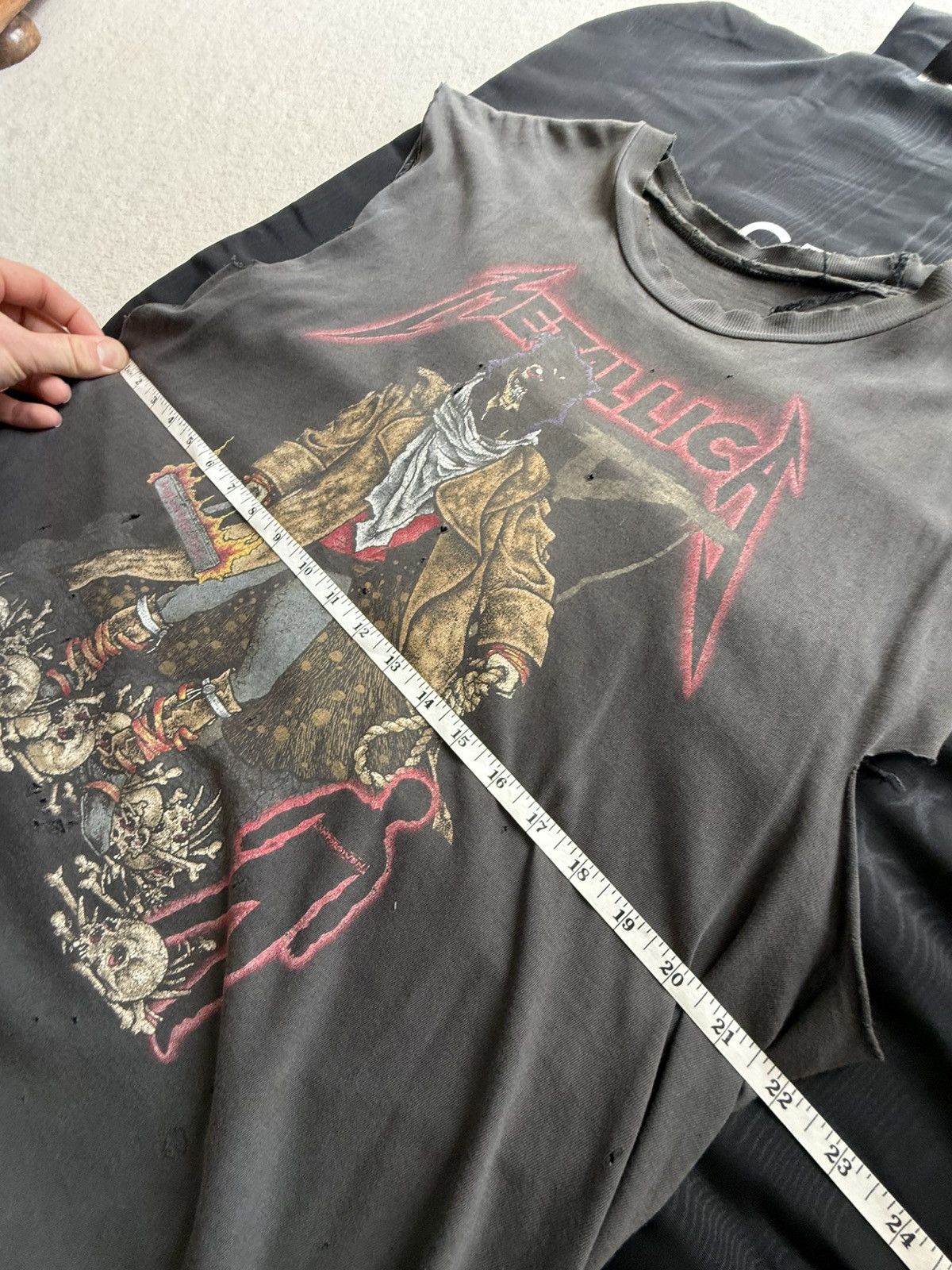 Vintage Metallica The Unforgiven Pushead sleeveless tank cut off 92 Size US XL / EU 56 / 4 - 3 Thumbnail