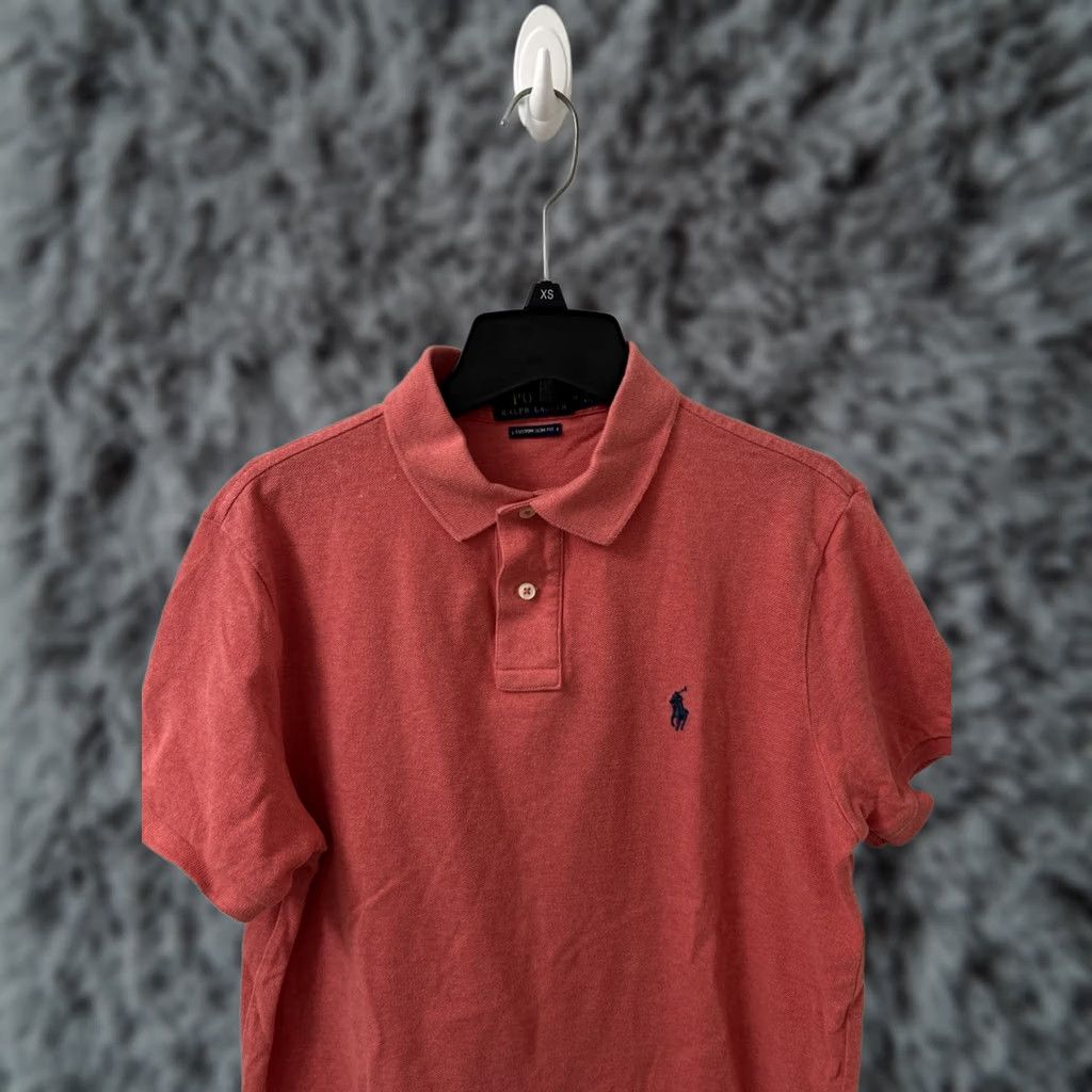 Polo Ralph Lauren Polo Ralph Lauren Shirt Mens Medium Pink Custom Slim Fit Short Sleeve Blue Pony Size US M / EU 48-50 / 2 - 1 Thumbnail