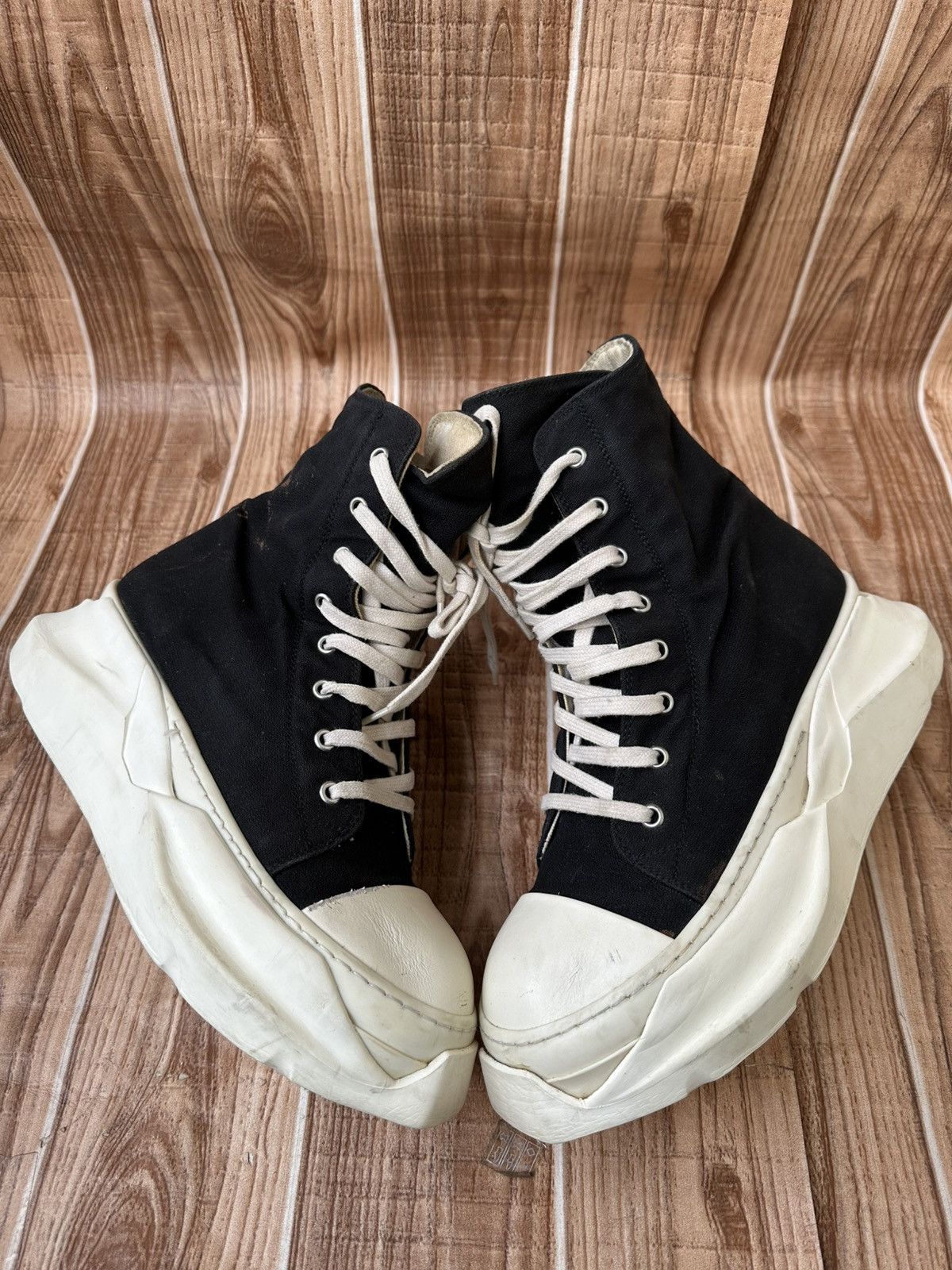 Rick Owens Drkshdw Rick Owens Drkshdw Abstract Pentagram Ramones Black Milk Size US 7.5 / EU 40-41 - 5 Thumbnail