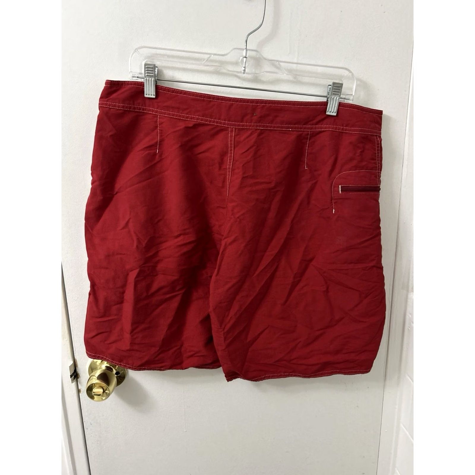 Patagonia Patagonia Board Shorts Mens Size 34 Red Solid Nylon Quick Dry Pockets Swim Bottoms 86625 SP16 Size US 34 / EU 50 - 5 Thumbnail
