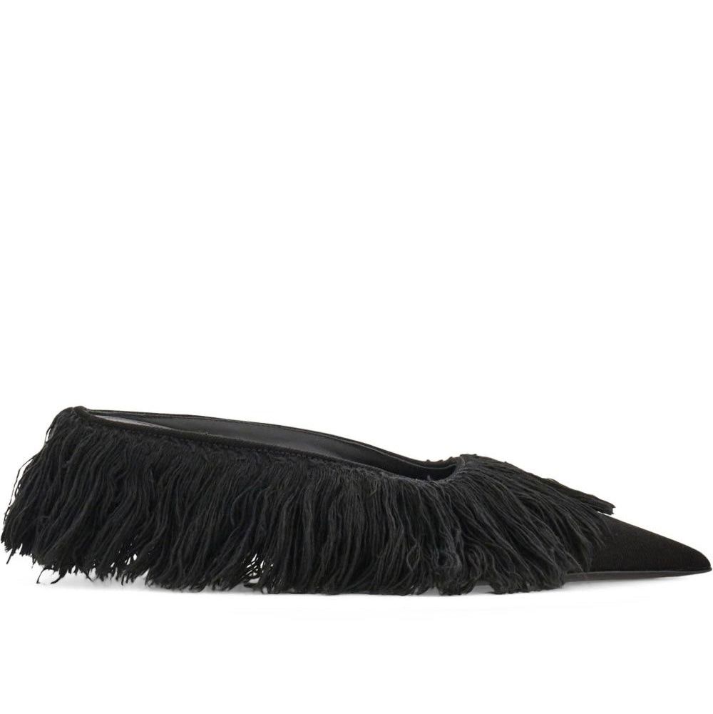 Ferragamo Fringe Eva Mules SIZE 11