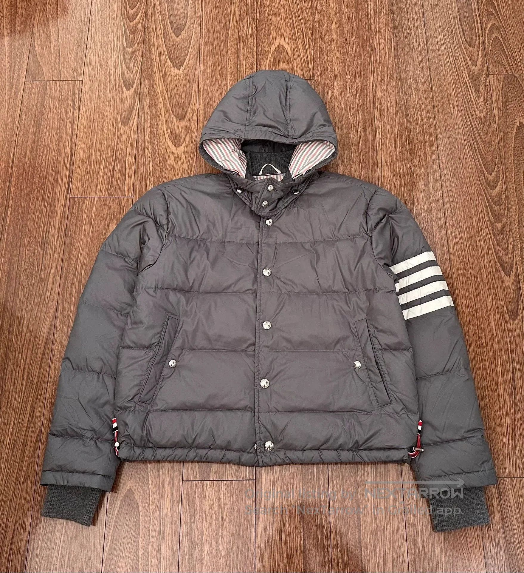 Thom Browne THOM BROWNE 4-Stripe Nylon Down Jacket. Size US M / EU 48-50 / 2 - 1 Thumbnail