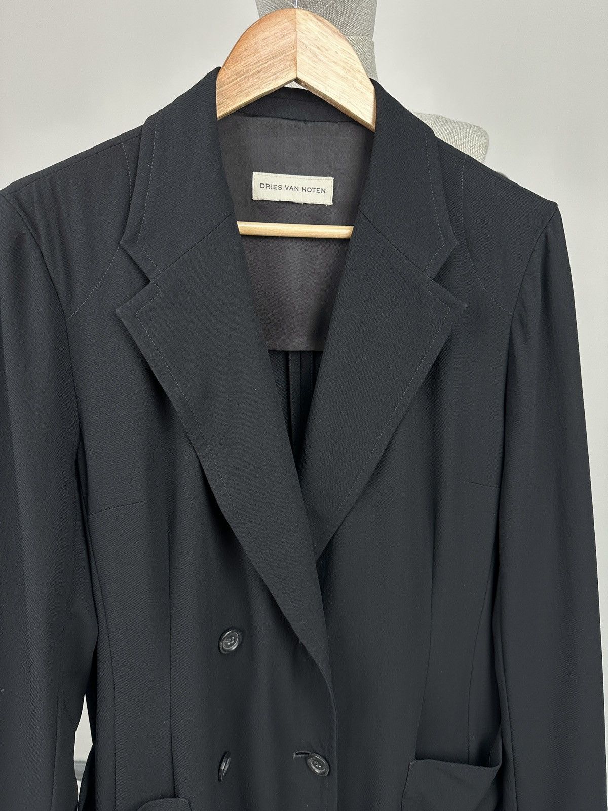 Dries Van Noten DRIES VAN NOTEN Vintage Double-Breasted Women’s Coat Jacket Size M / US 6-8 / IT 42-44 - 4 Thumbnail