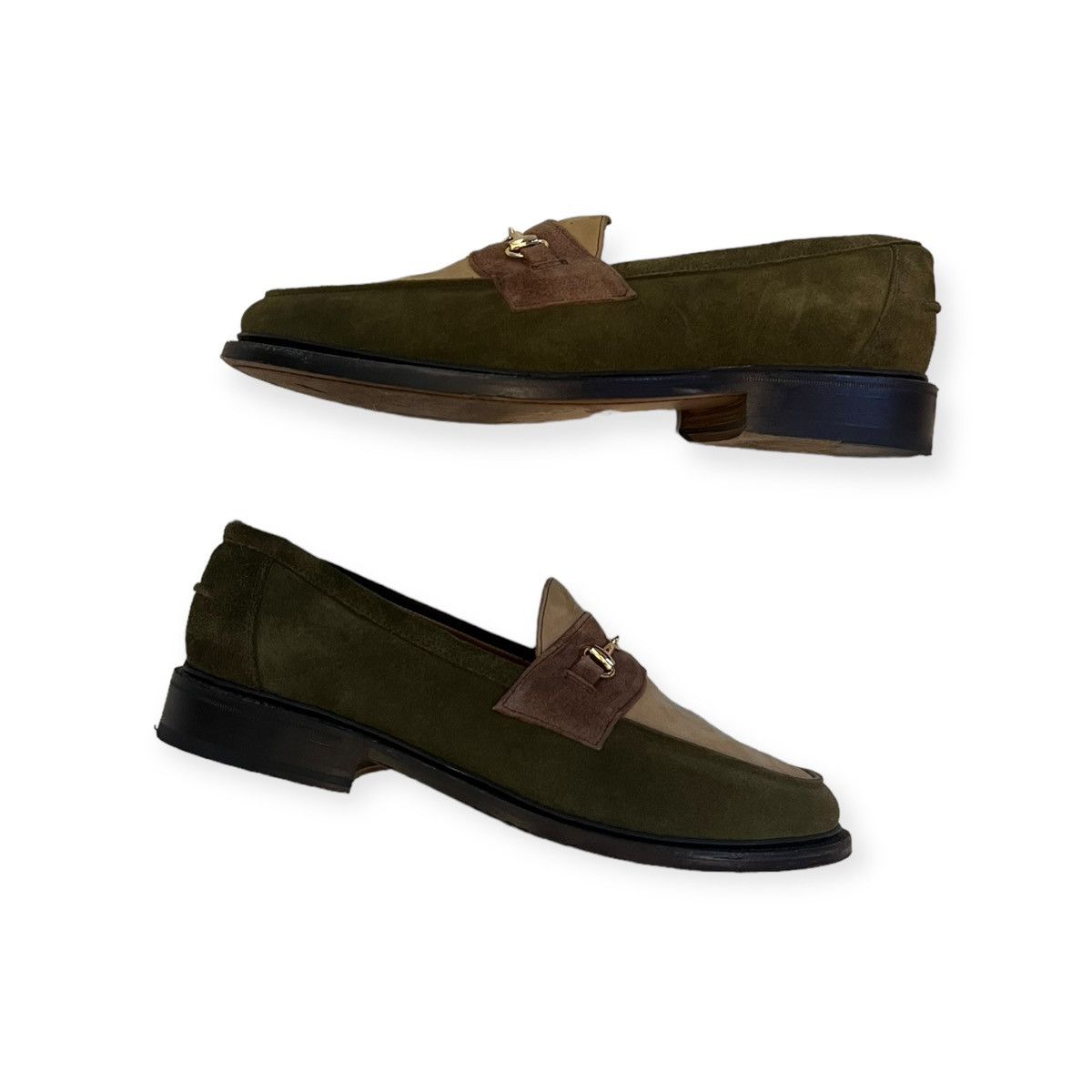 image of Blackstock Weber Blackstock & Weber Throwing Fits Loafer 10 in Olive, Men's