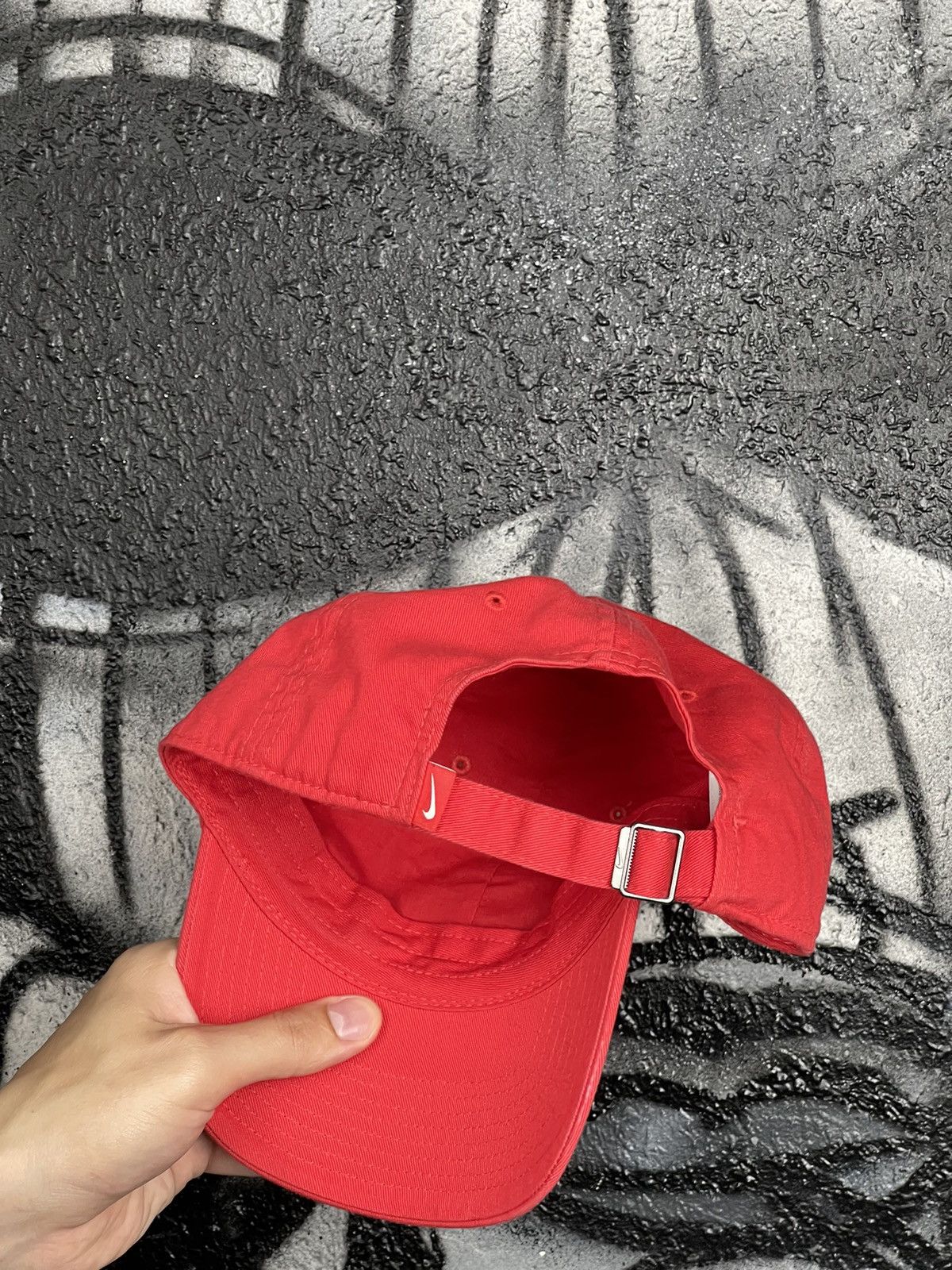 Nike Nike Embroidered Logo Red Cap One Size Fits Size ONE SIZE - 6 Thumbnail