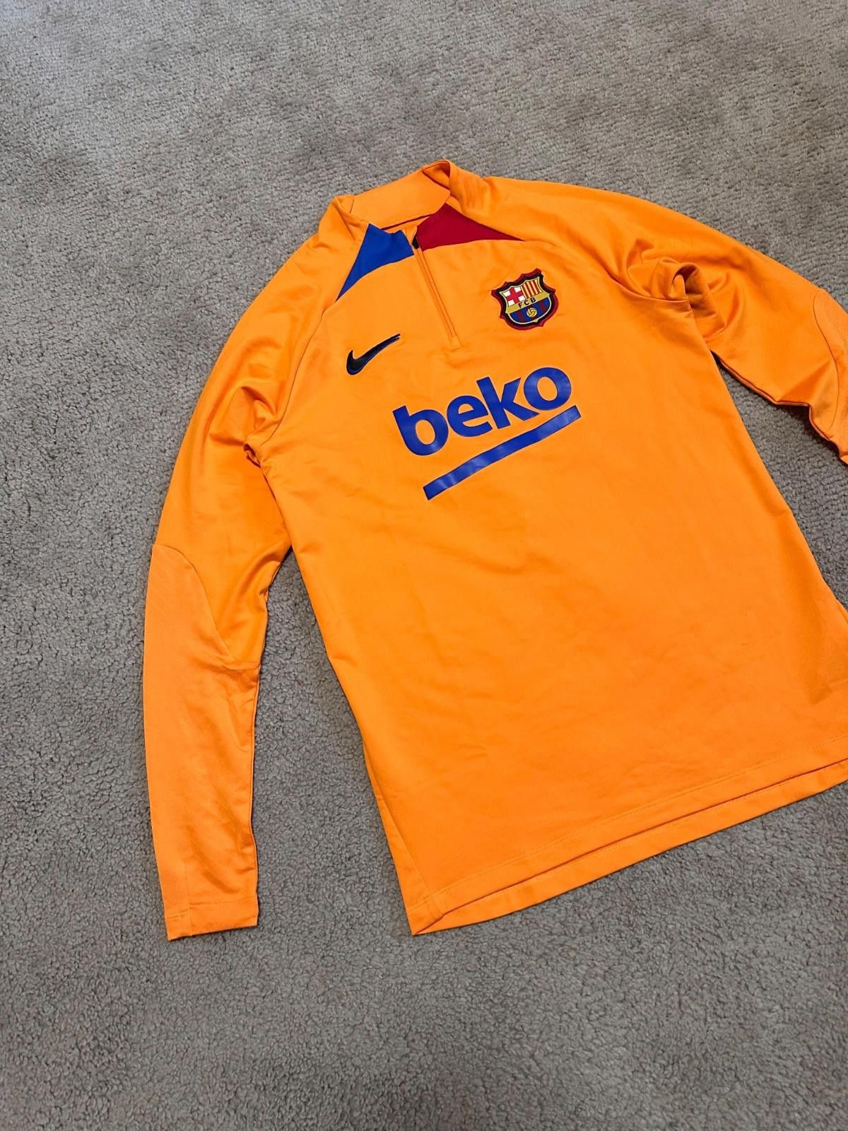 Nike Nike Barcelona 2022/23 1/4 Zip Training Top Sz M Size US M / EU 48-50 / 2 - 2 Thumbnail