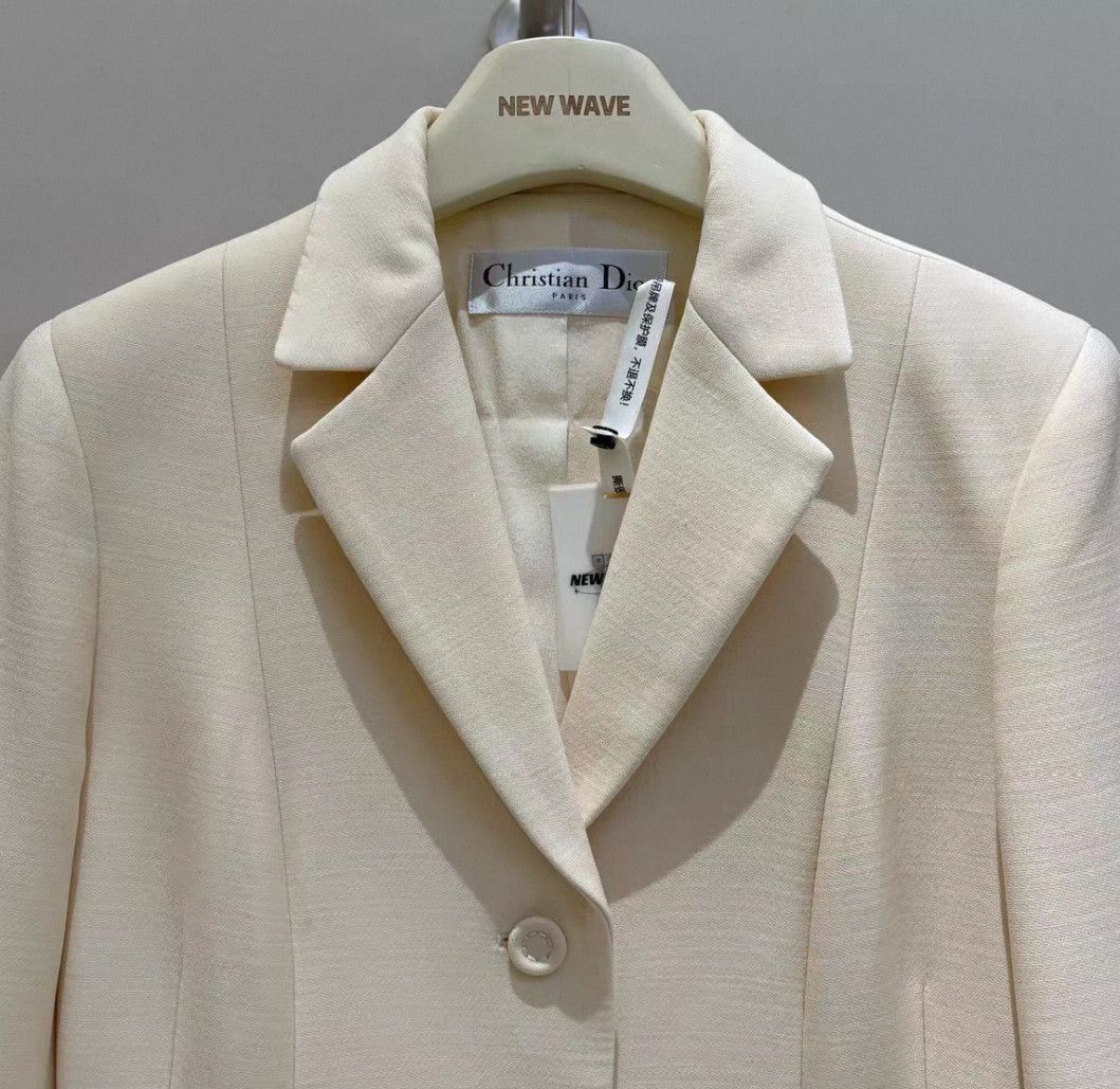 Dior Dior Christian Dior Beige Wool Blazer Jacket-2507 Size XS / US 0-2 / IT 36-38 - 3 Thumbnail