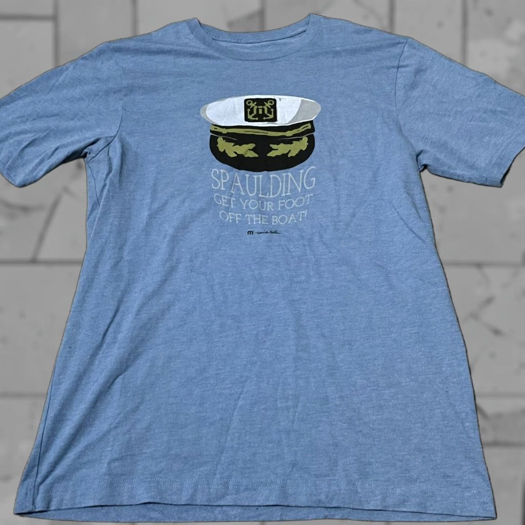 TravisMathew TRAVIS MATHEW T-Shirt BLUE Graphic Tee Mens Size M Regular Fit Adult Medium Blue Graphic Tee Mens Size US M / EU 48-50 / 2 - 1 Thumbnail