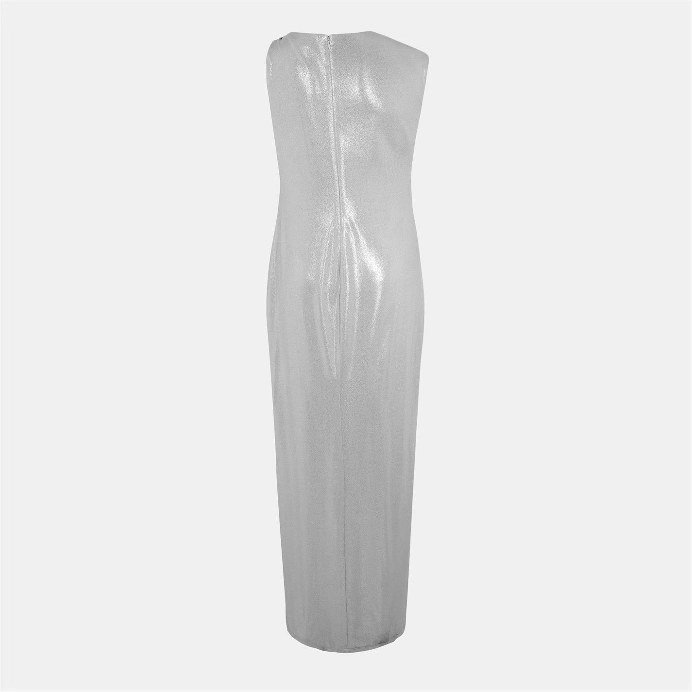Lauren Ralph Lauren o1g2r1mq0825 Keilly Gown in Silver Size XS / US 0-2 / IT 36-38 - 2 Thumbnail