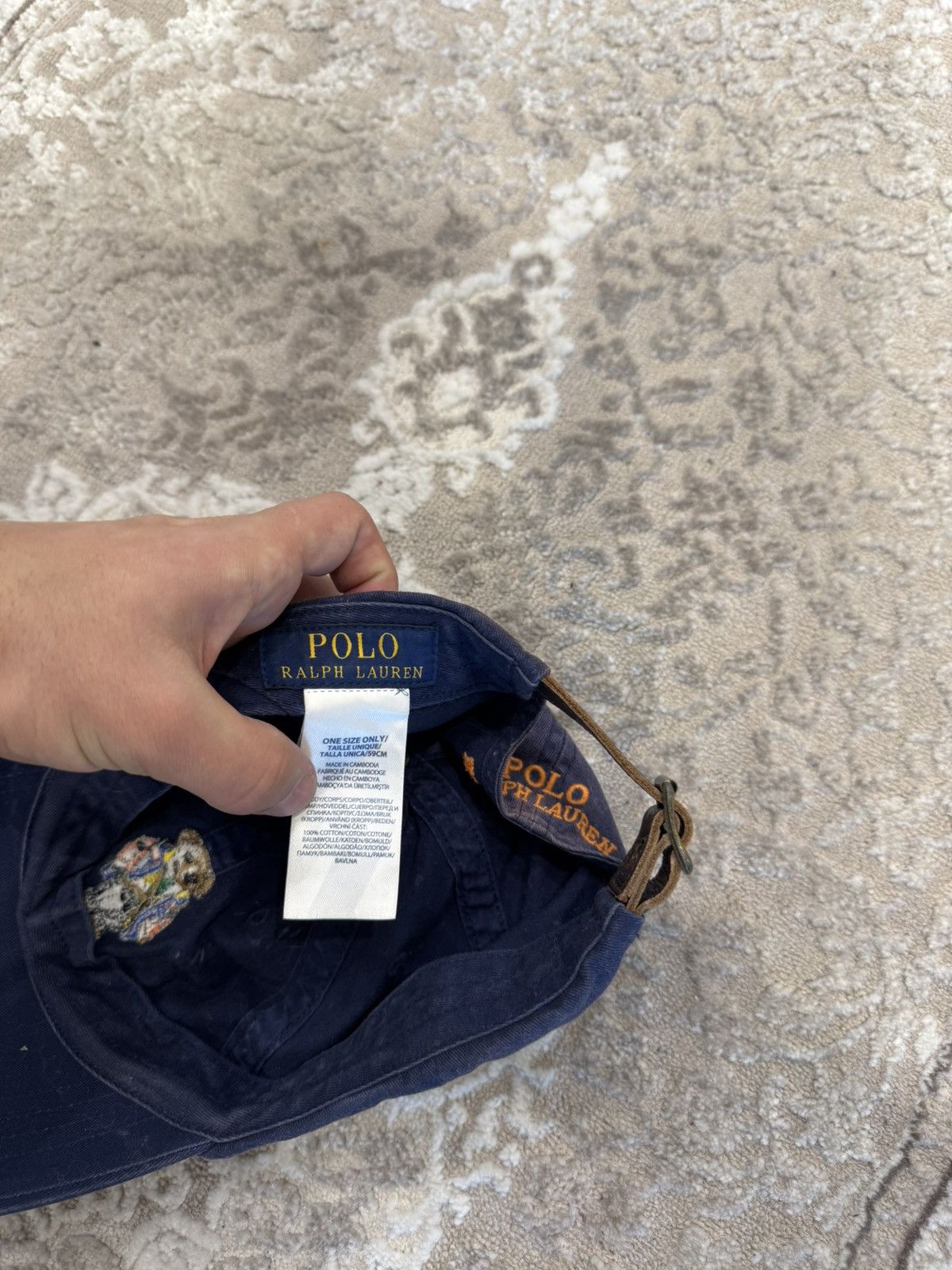 Polo Ralph Lauren 90s Vintage Polo Ralph Lauren Sport Bear Sun Faded Cap Size ONE SIZE - 5 Thumbnail