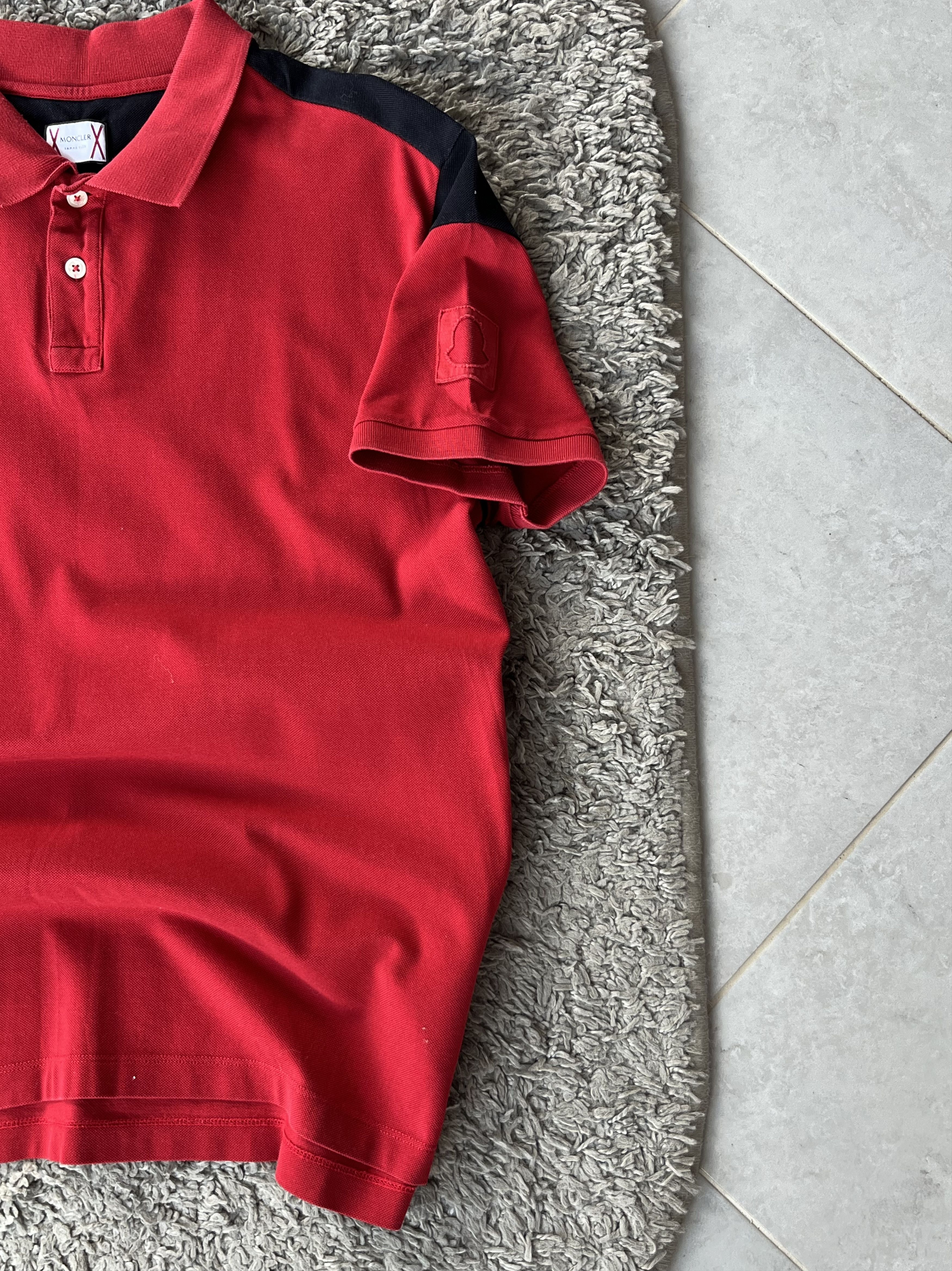 Moncler MONCLER GAMME BLEU Vintage Polo MADE IN ITALY Red/Blue Size US L / EU 52-54 / 3 - 4 Thumbnail