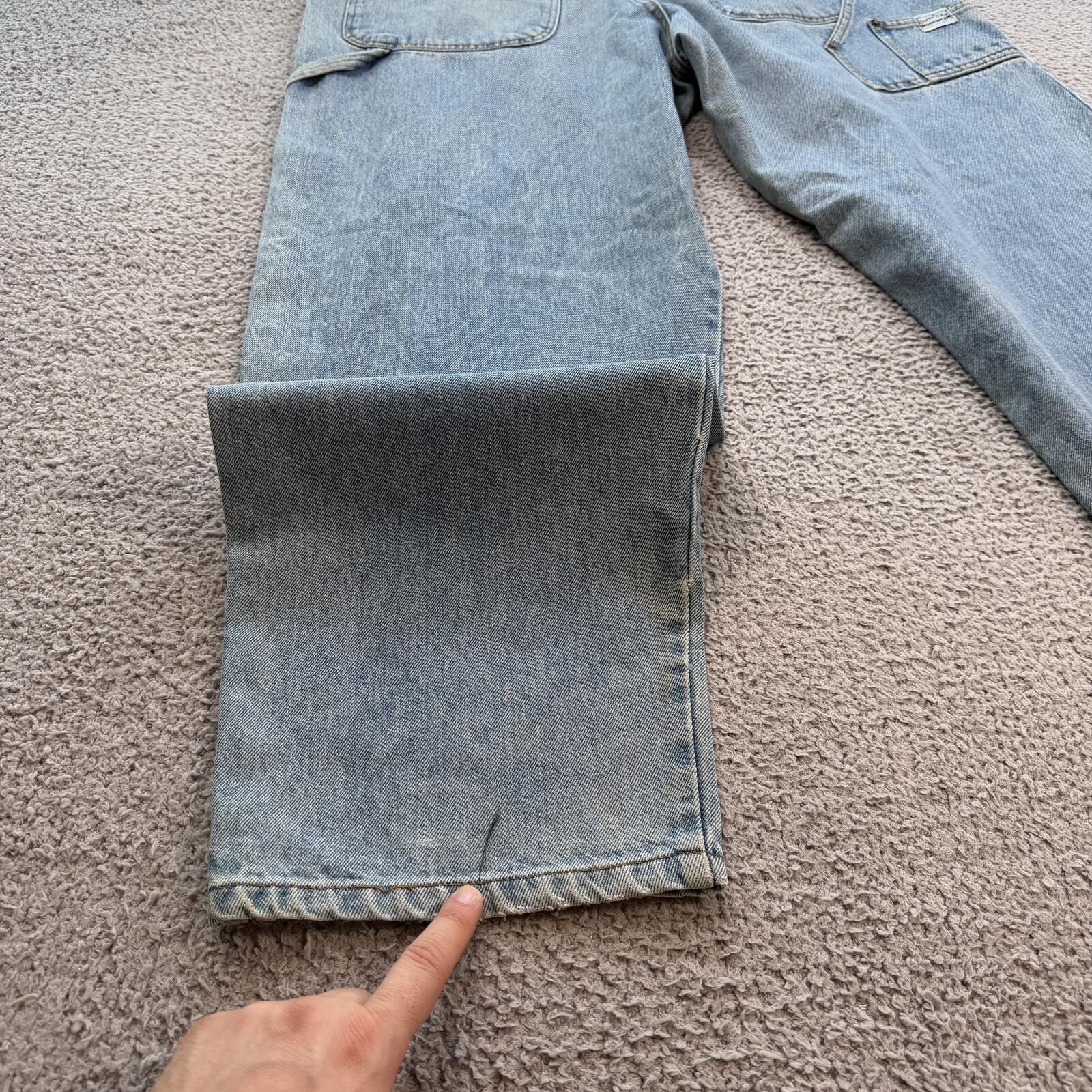 Guess Vintage 90s Guess Jeans Workwear Carpenter Baggy Wide Men 36 Size US 36 / EU 52 - 8 Thumbnail