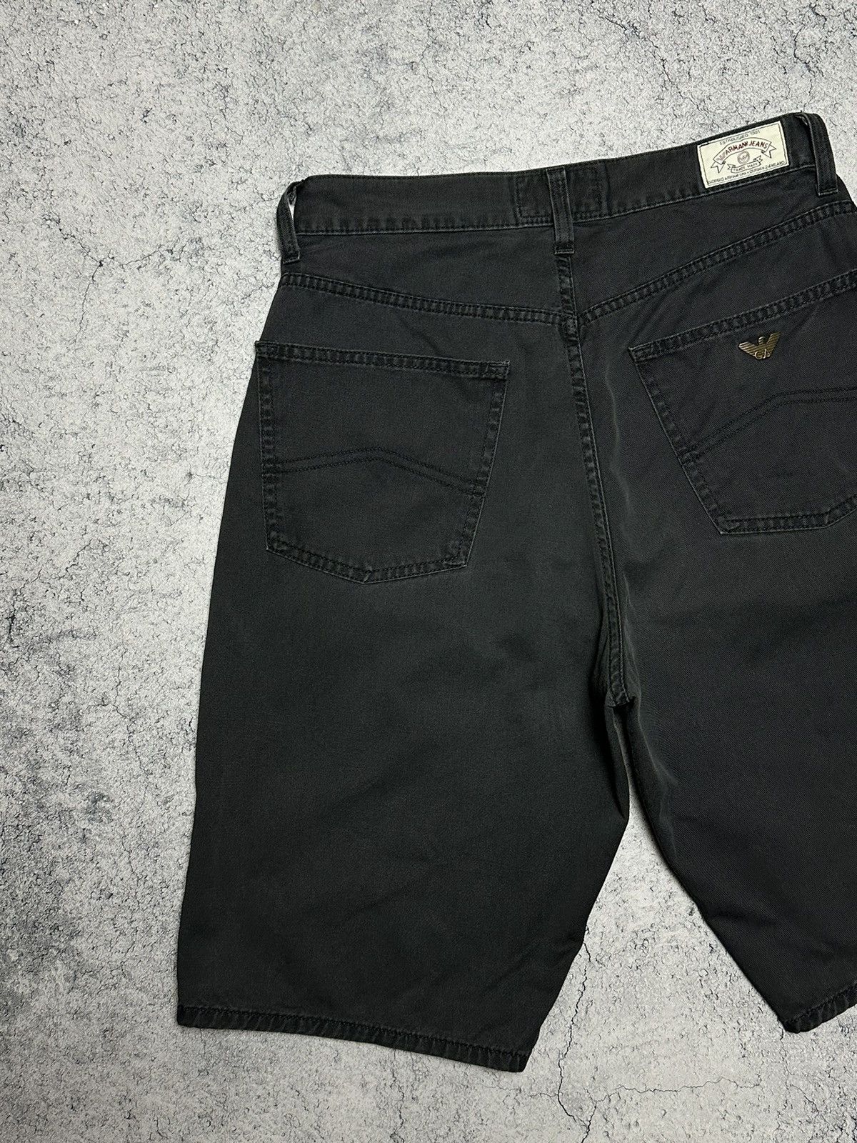 Giorgio Armani Vintage Armani Jeans Metal Logo Shorts Size US 31 - 2 Thumbnail