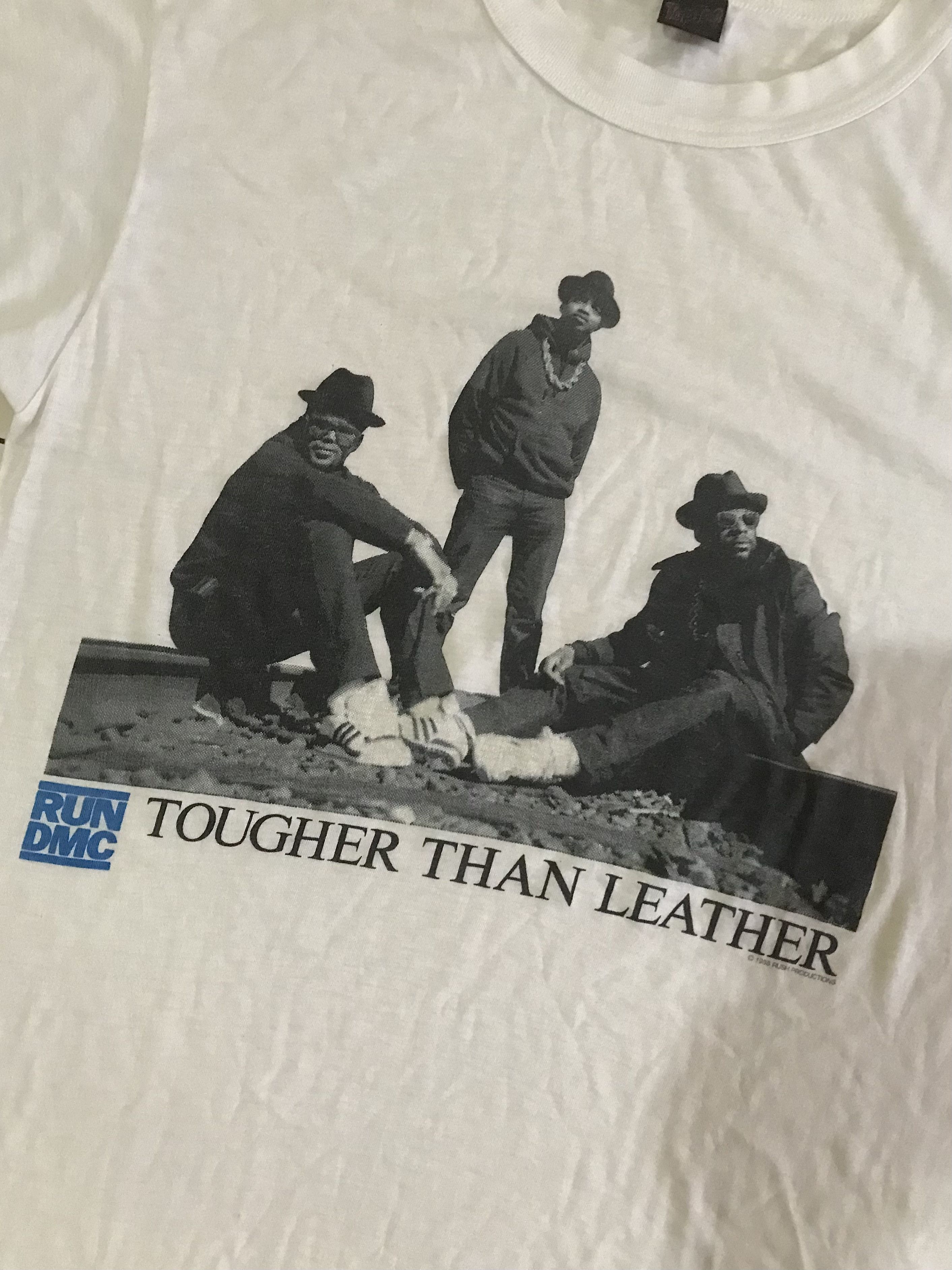 RUN DMC × Rap Tees × Vintage 💯 TRUE Vintage 80’sRUN DMC Tougher than Leather Size US M / EU 48-50 / 2 - 2 Thumbnail